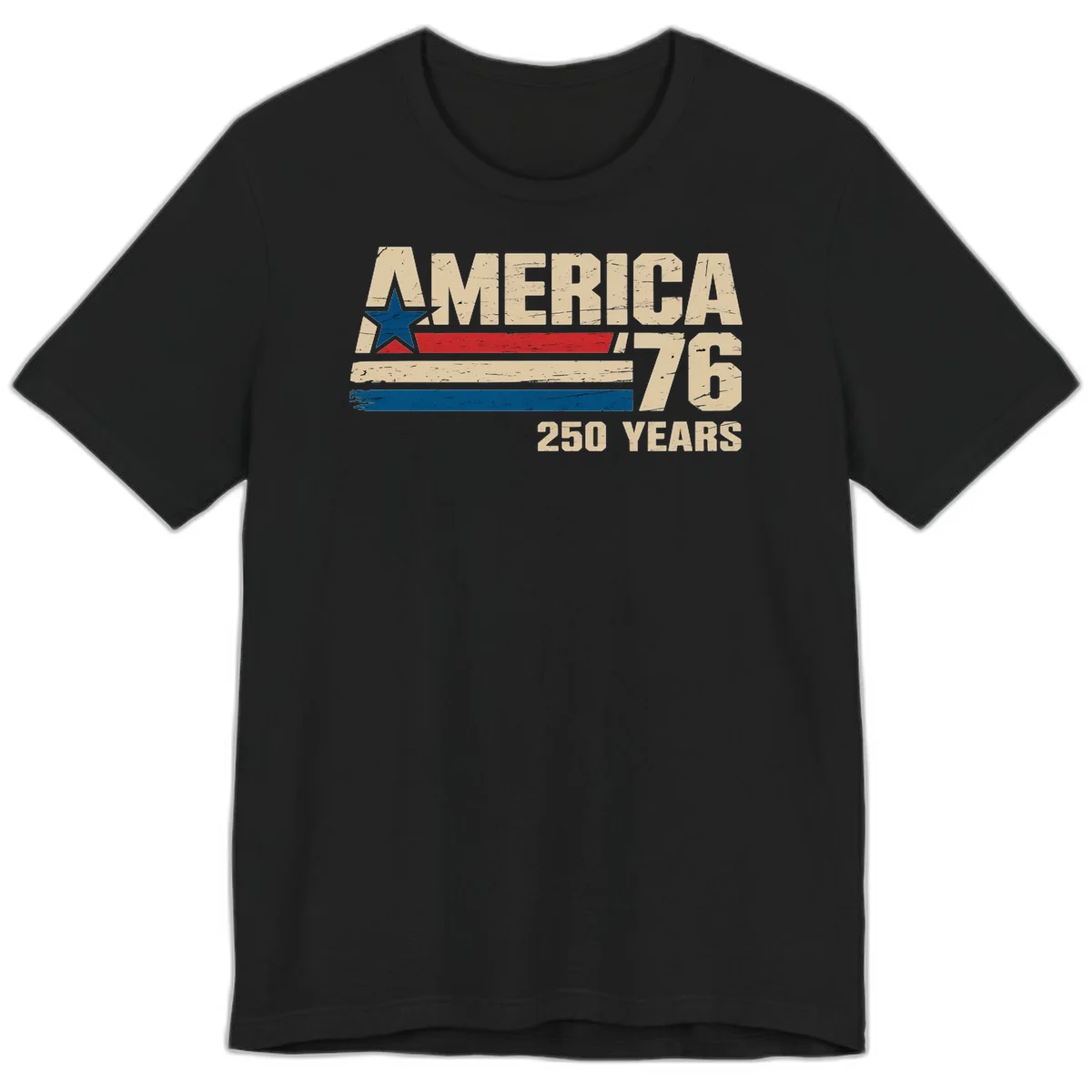 America '76 250 Years Premium T-Shirt in Black