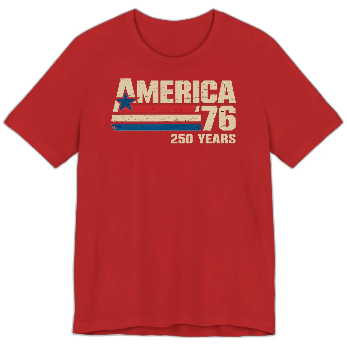 America '76 250 Years Premium T-Shirt in Red