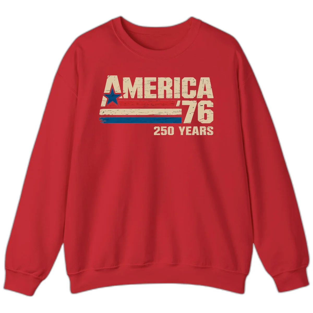 America '76 250 Years Sweatshirt in Red