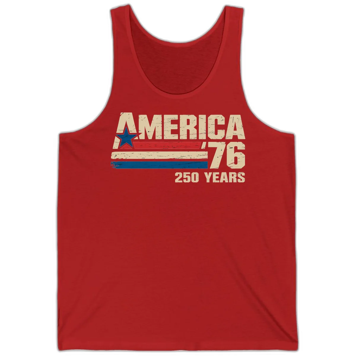 America '76 250 Years Tank in Red