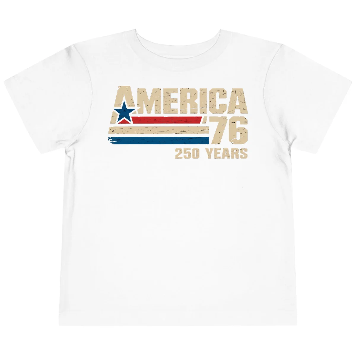 America '76 250 Years Toddler T-Shirt in White