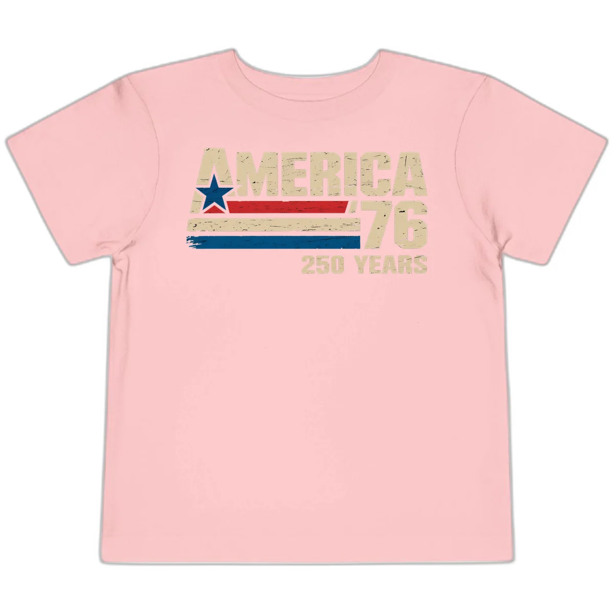 America '76 250 Years Toddler T-Shirt in Pink