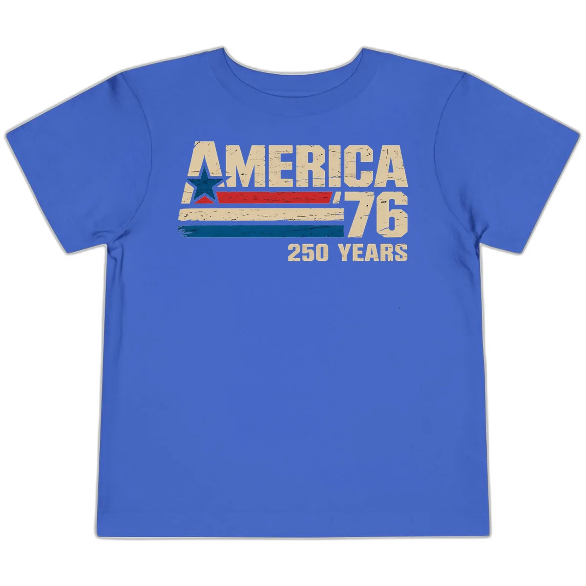 America '76 250 Years Toddler T-Shirt in True Royal