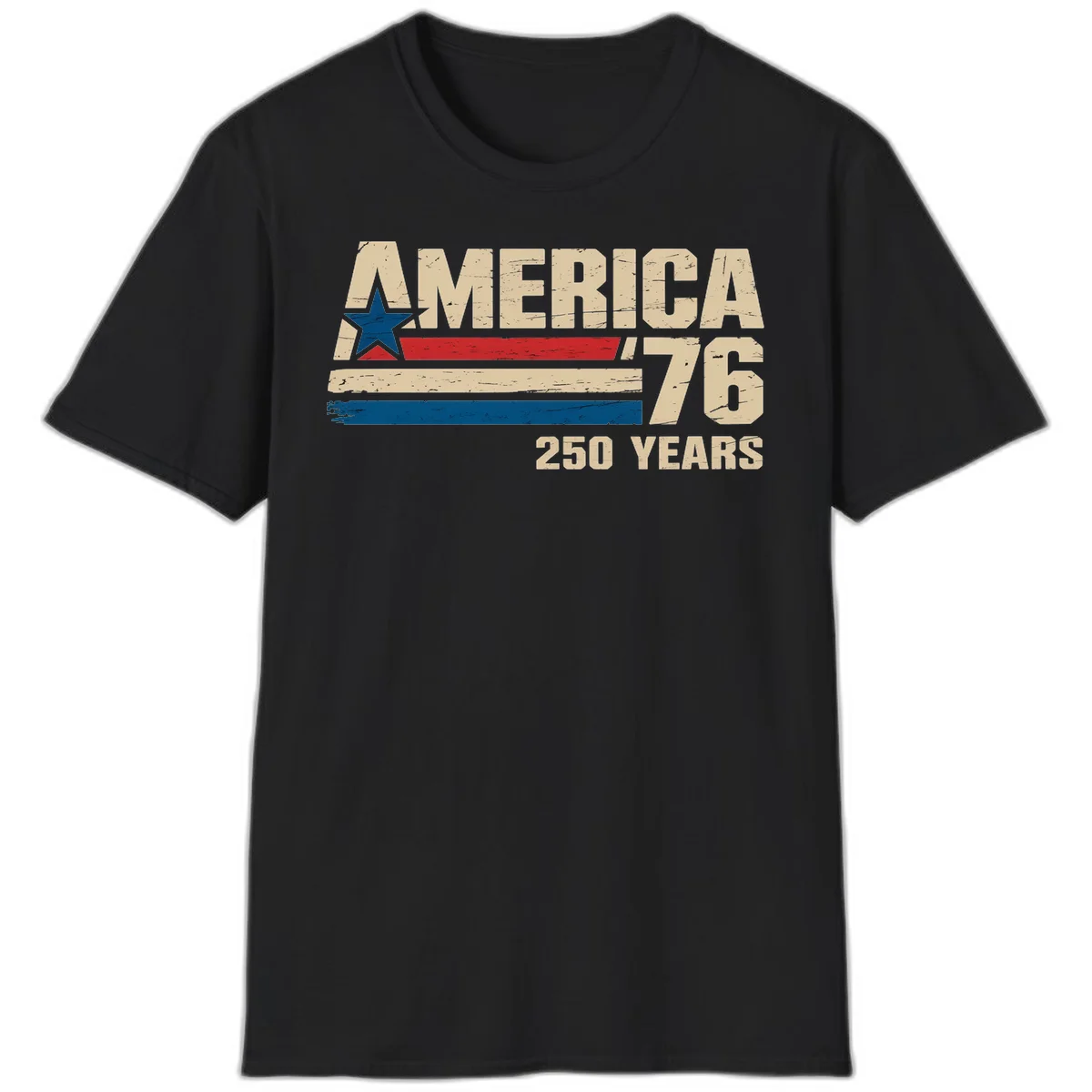 America '76 250 Years T-Shirt in Black