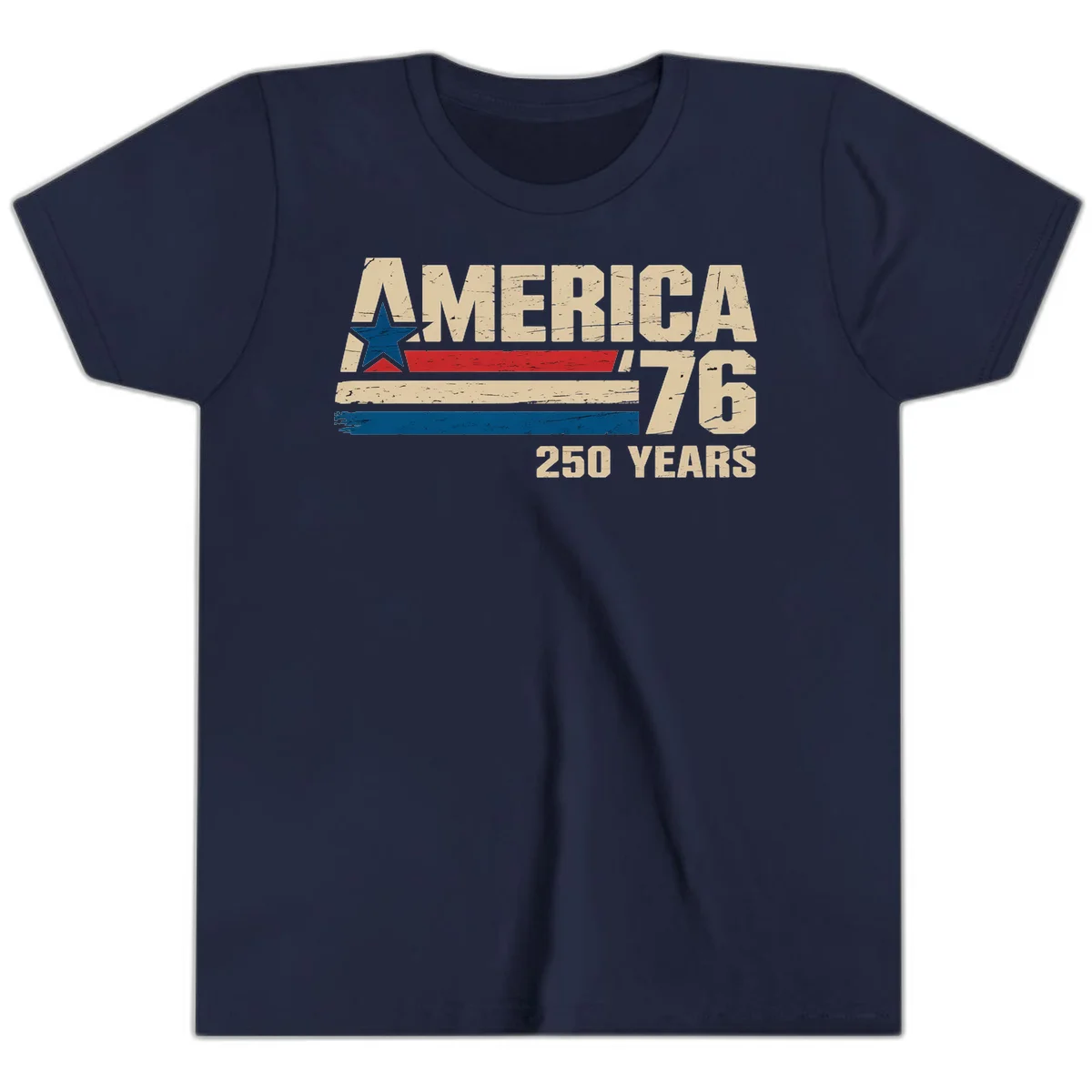 America '76 250 Years Youth T-Shirt in Navy