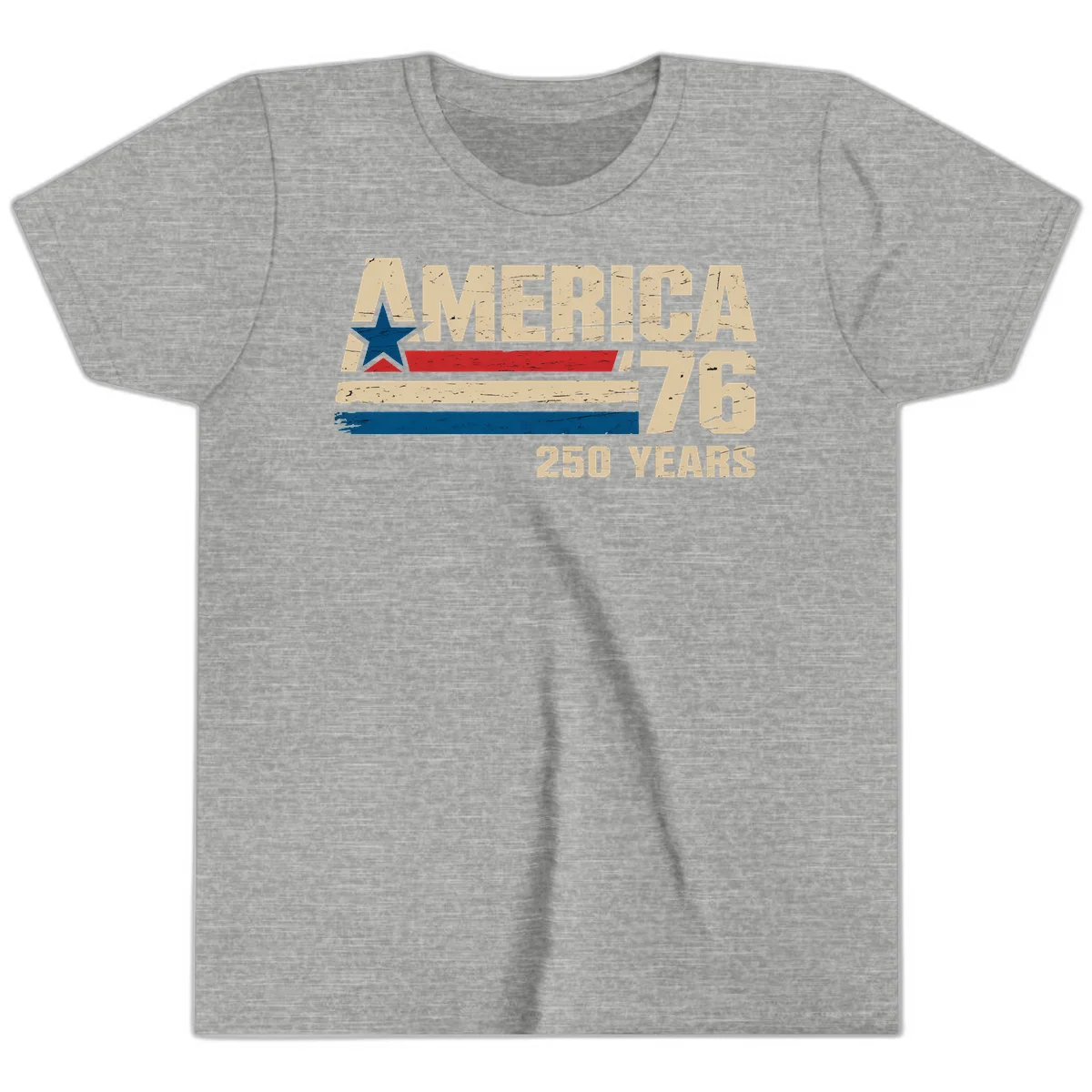 America '76 250 Years Youth T-Shirt in Athletic Heather