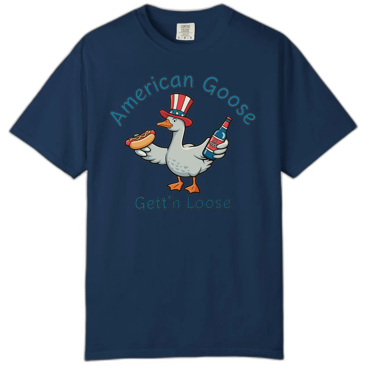 American Goose Gettin' Loose Comfort Color in Navy