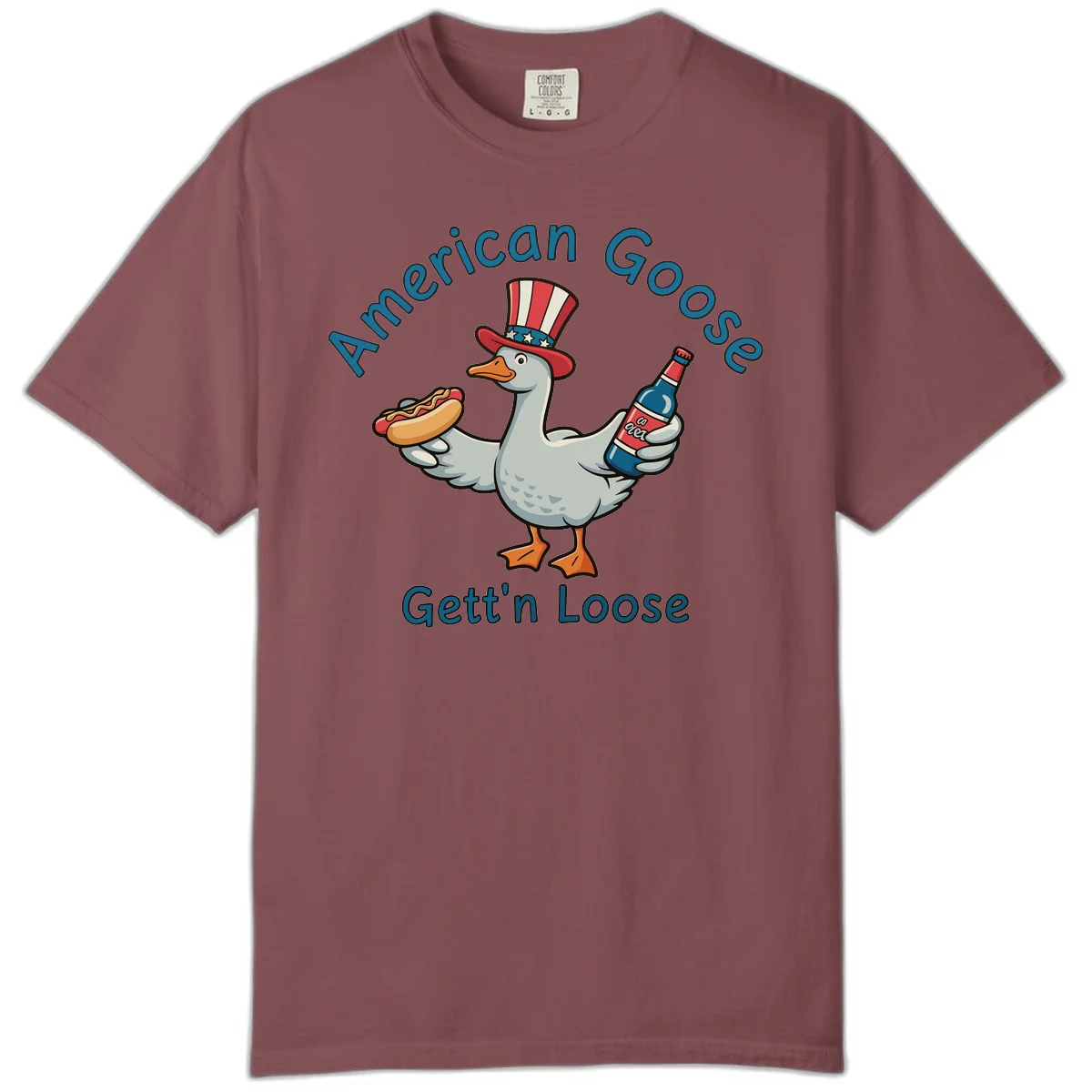 American Goose Gettin' Loose Comfort Color in Brick