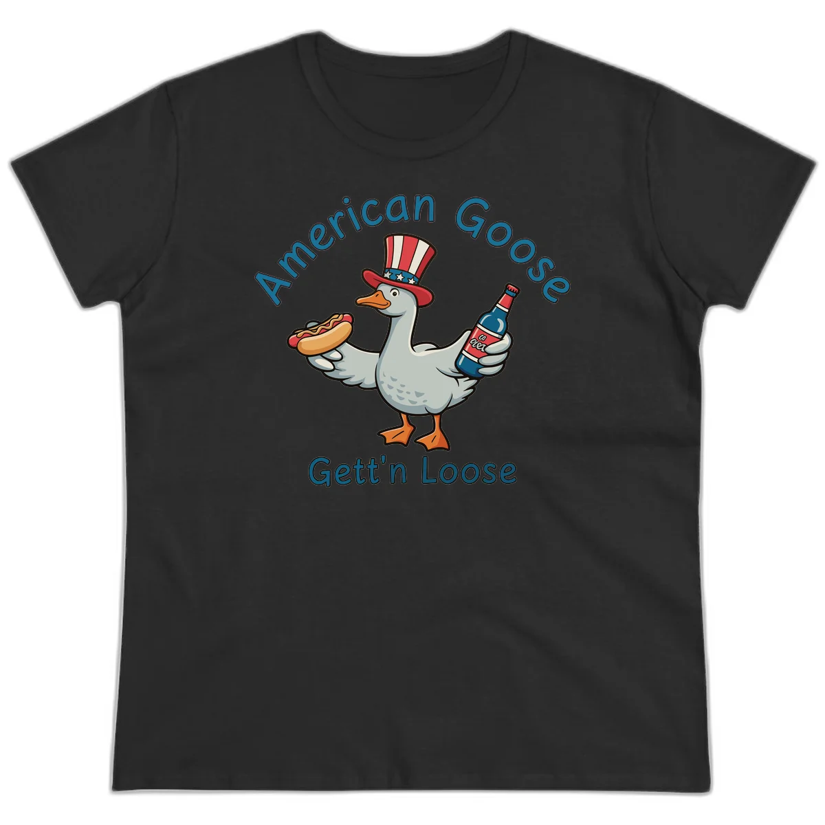American Goose Gettin' Loose Ladies Tee in Black
