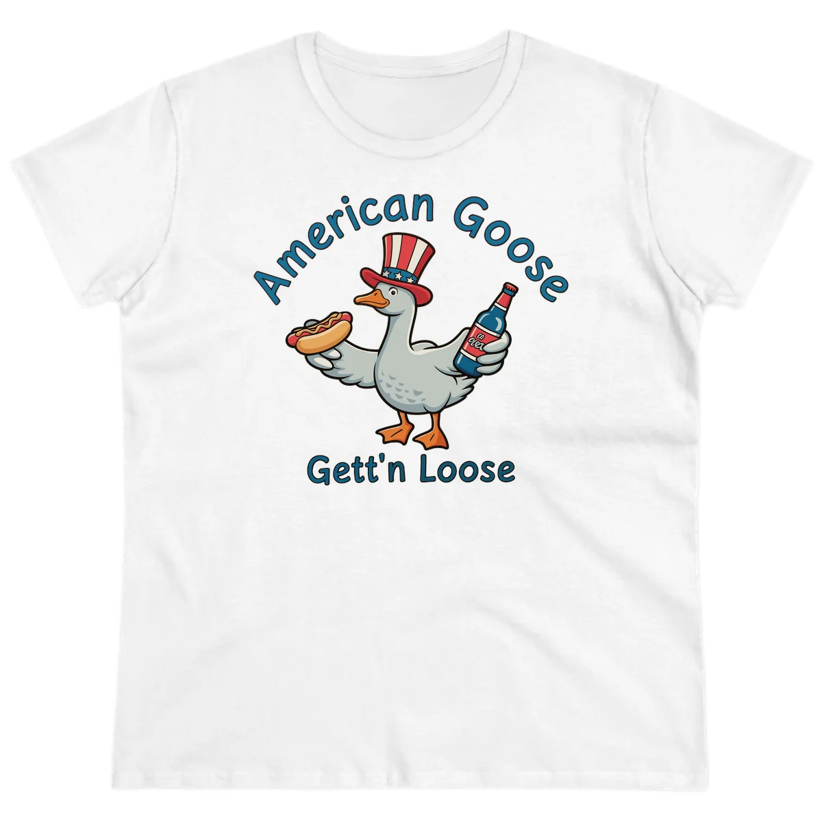 American Goose Gettin' Loose Ladies Tee in White