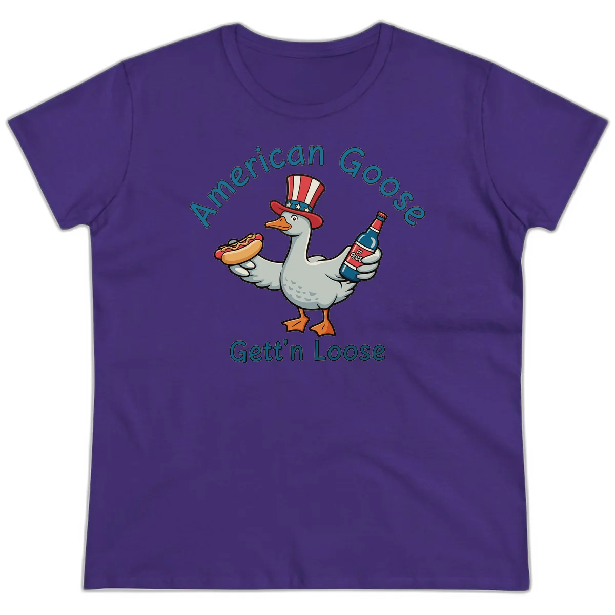 American Goose Gettin' Loose Ladies Tee in Purple