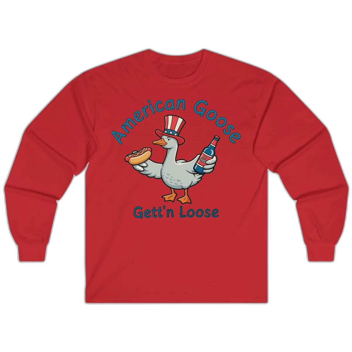 American Goose Gettin' Loose Long Sleeve in Red
