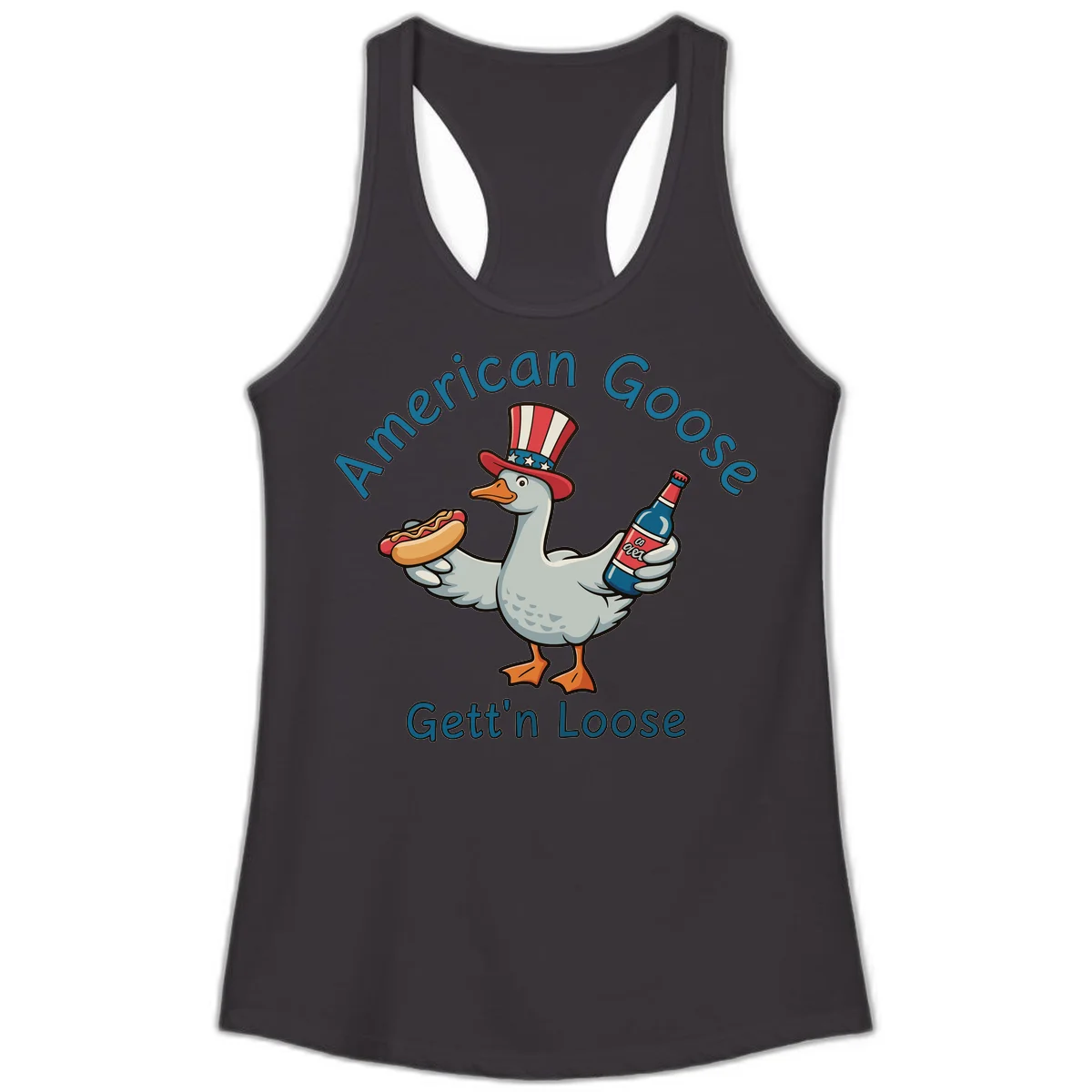 American Goose Gettin' Loose Ladies Tank in Black