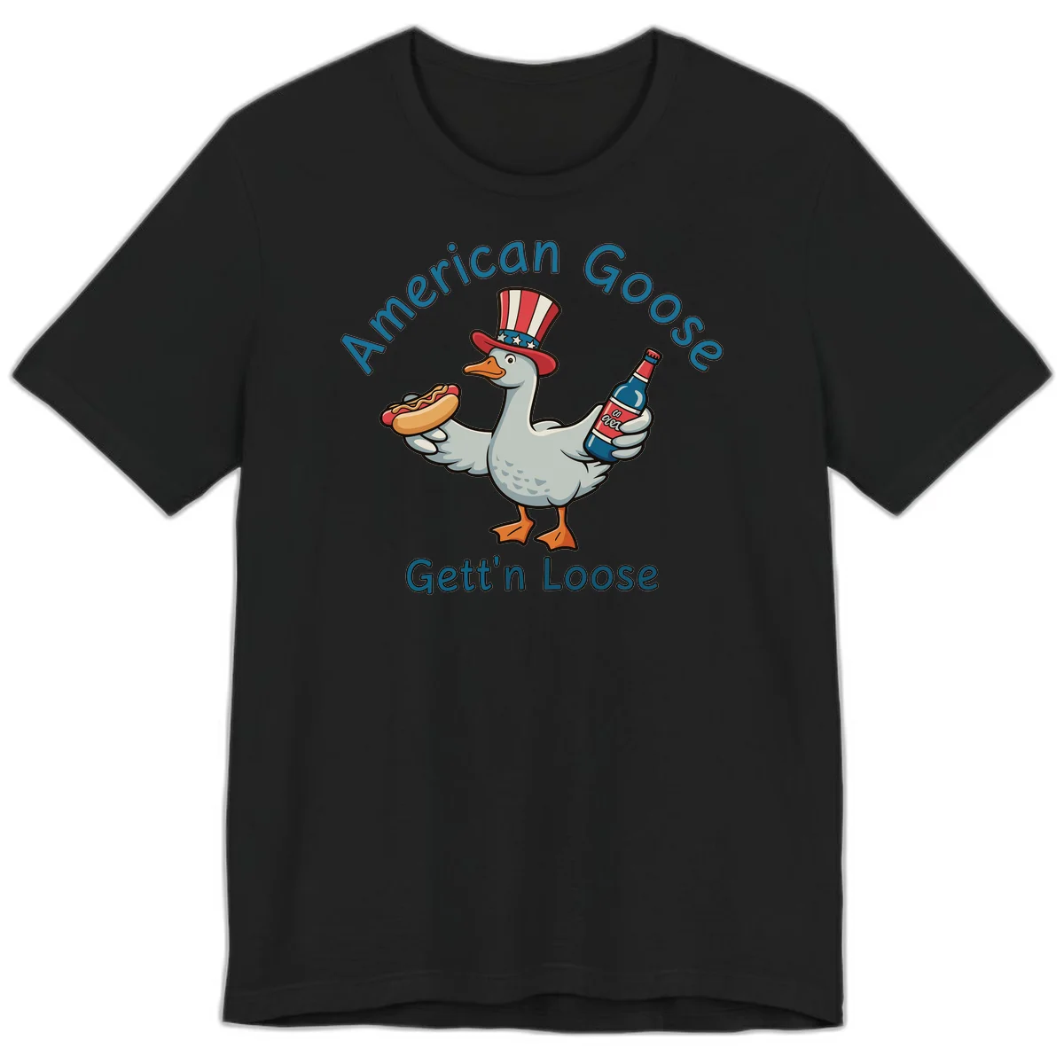 American Goose Gettin' Loose Premium T-Shirt in Black