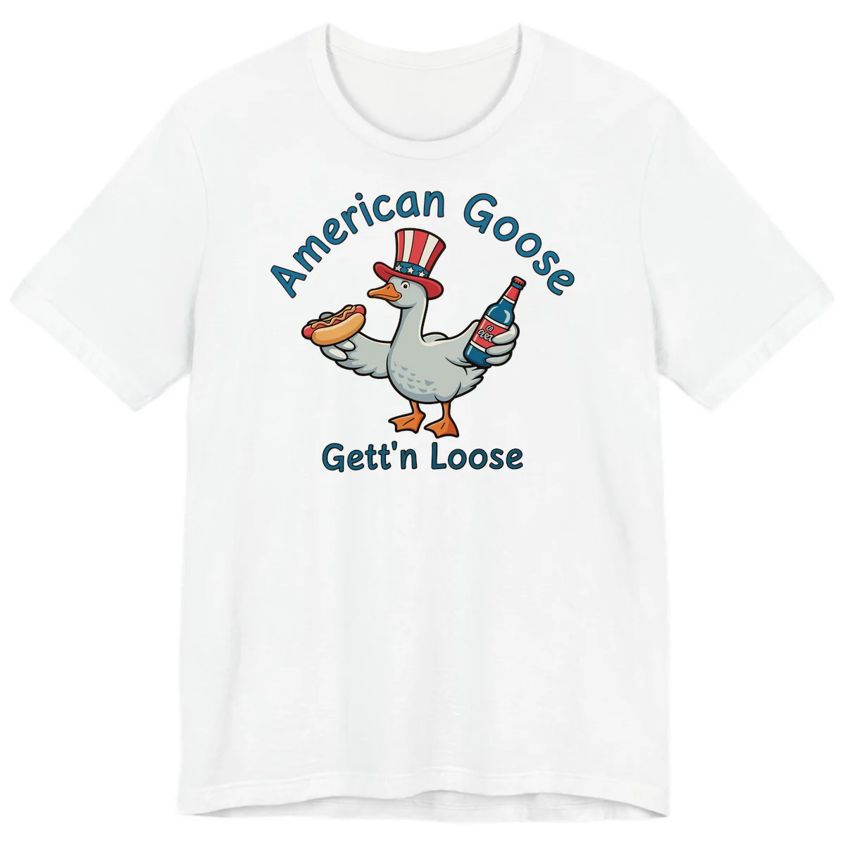 American Goose Gettin' Loose Premium T-Shirt in White