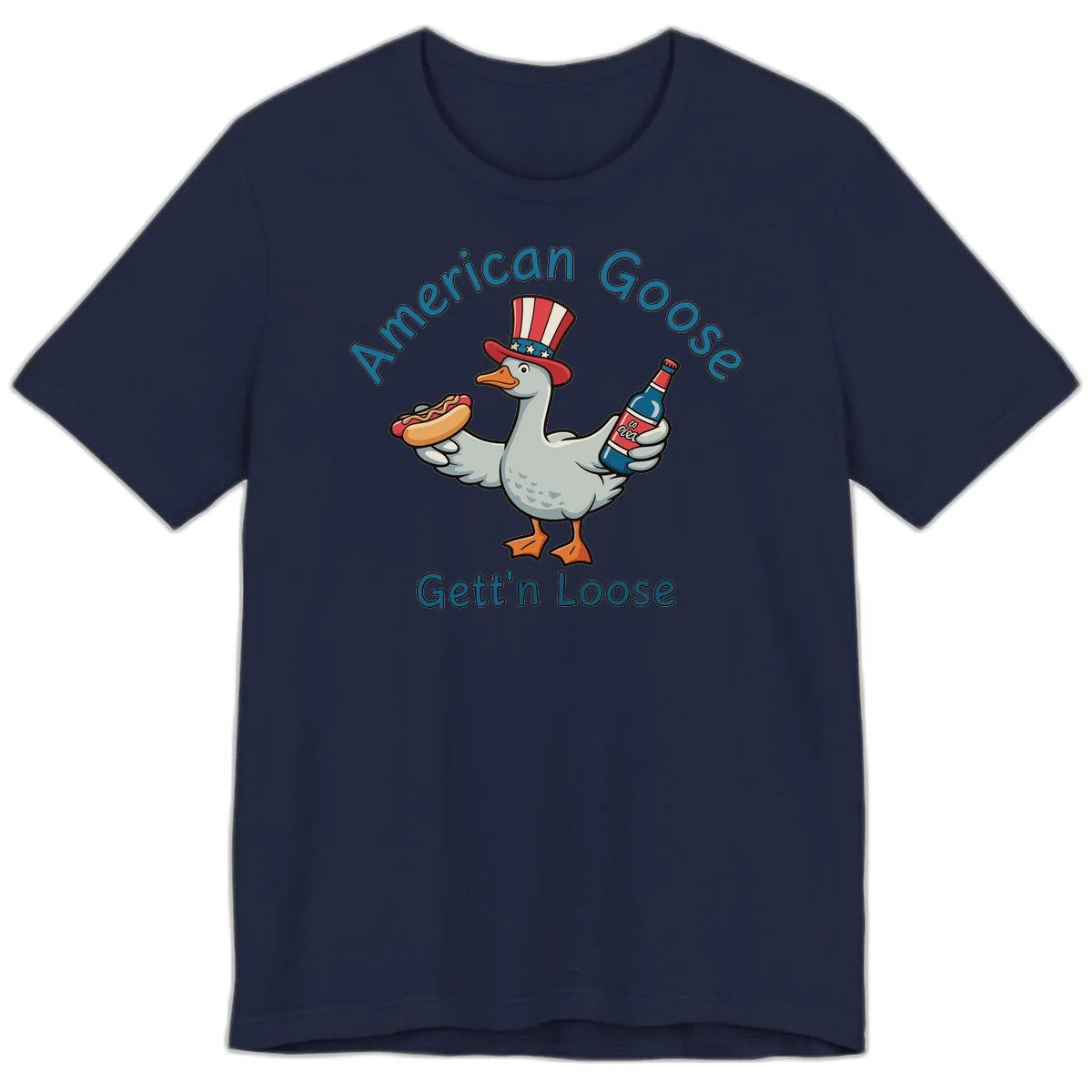 American Goose Gettin' Loose Premium T-Shirt in Navy