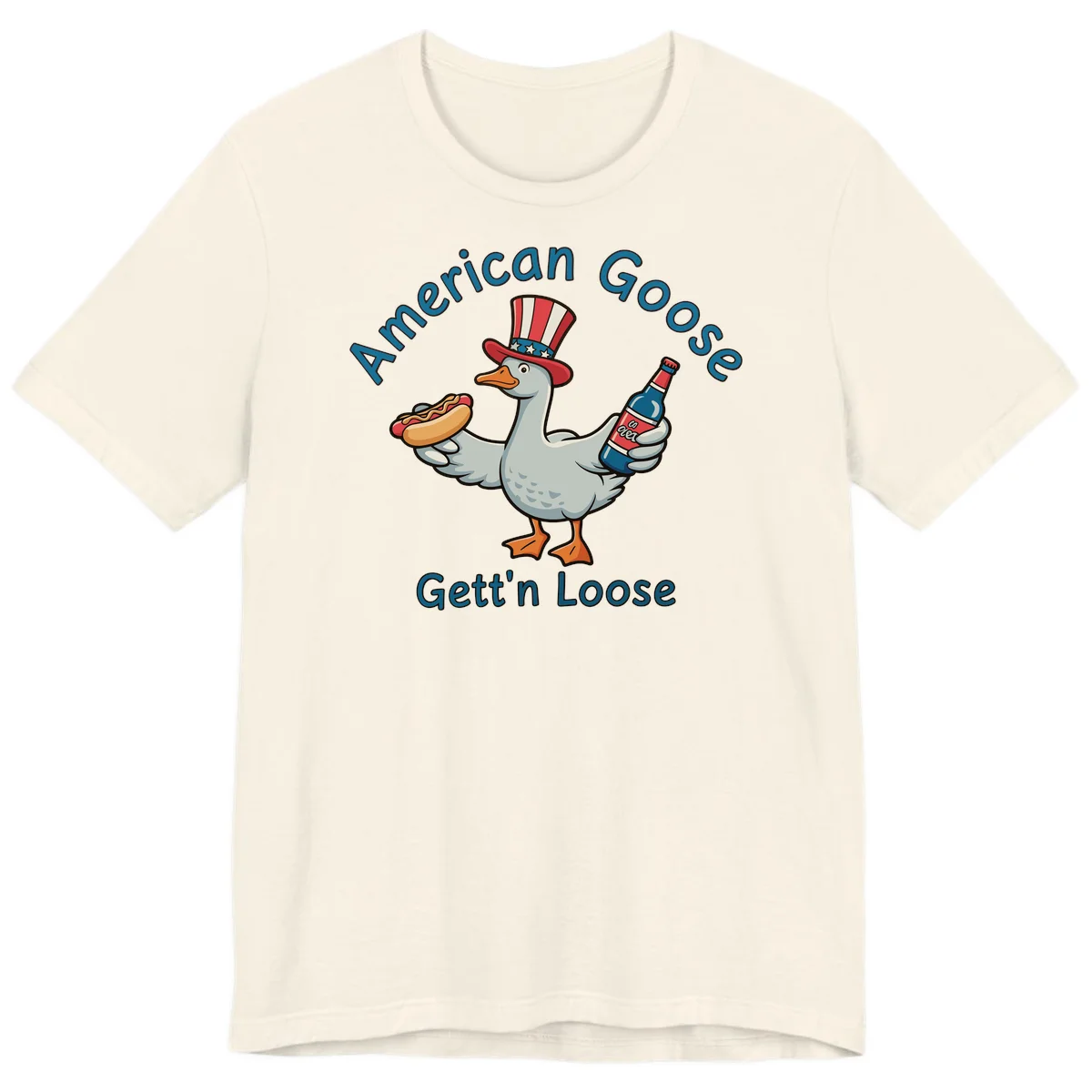 American Goose Gettin' Loose Premium T-Shirt in Natural