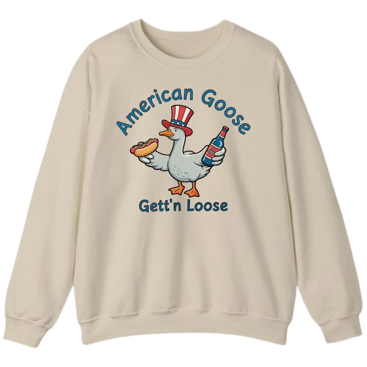 American Goose Gettin' Loose Sweatshirt in Sand