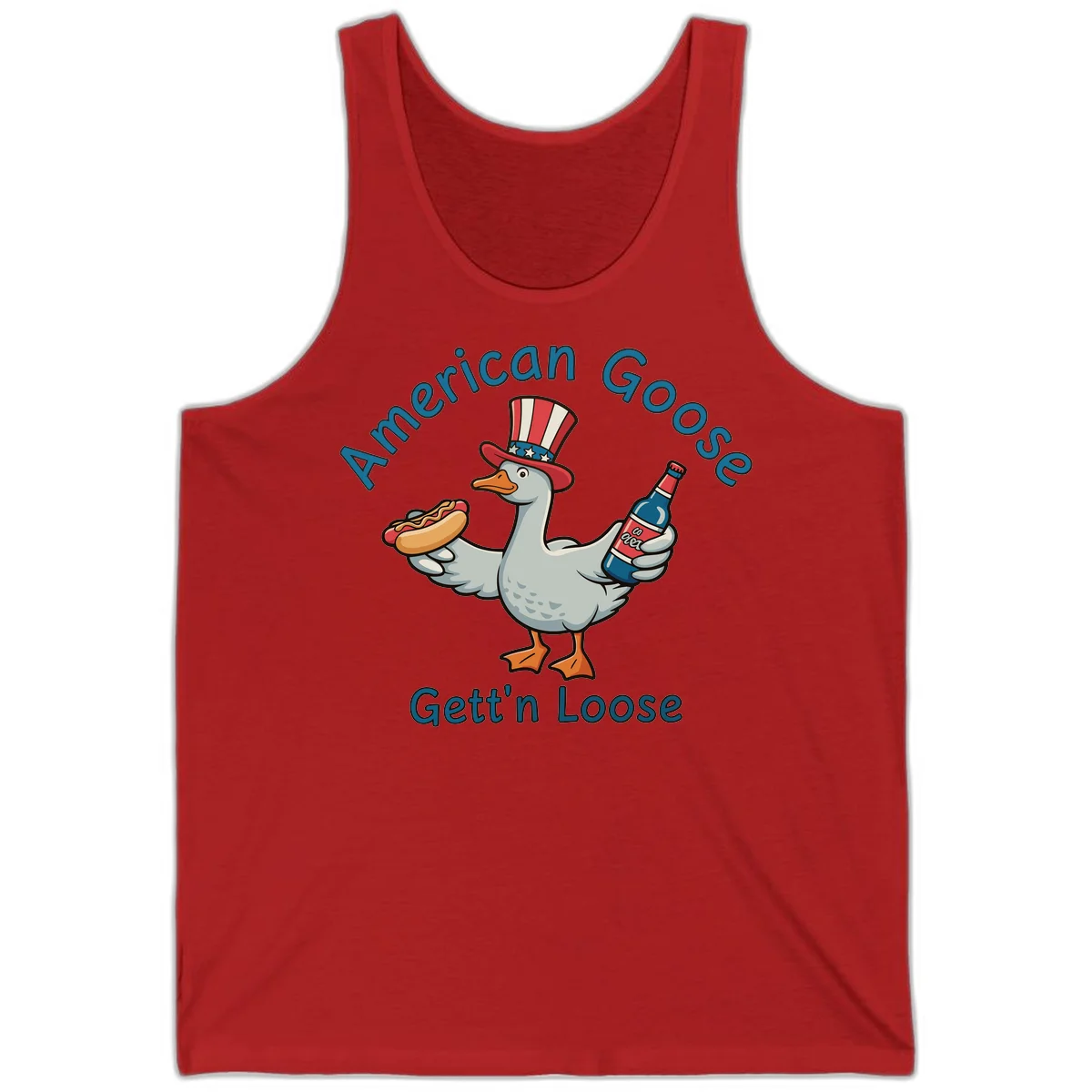 American Goose Gettin' Loose Tank in Red