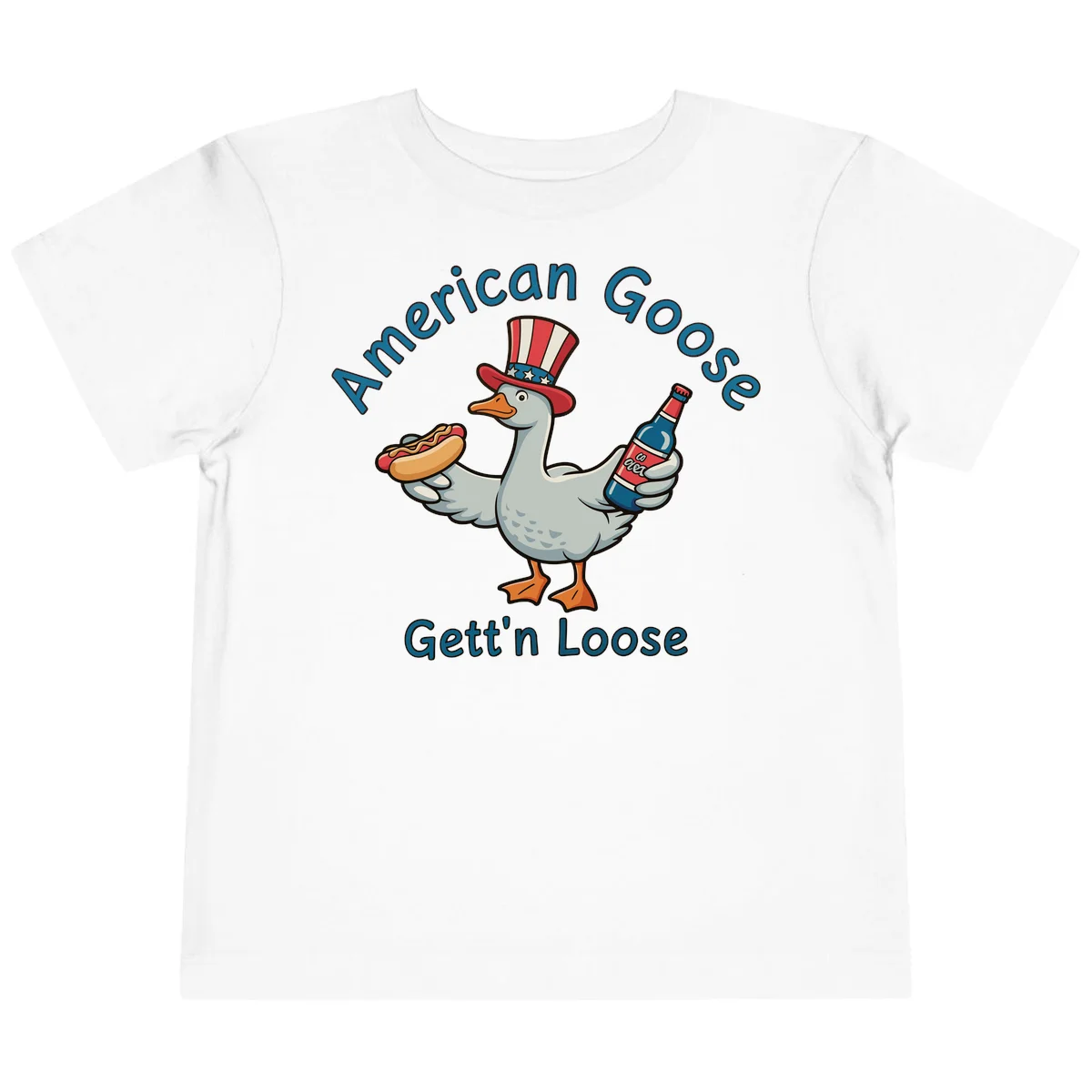 American Goose Gettin' Loose Toddler T-Shirt in White