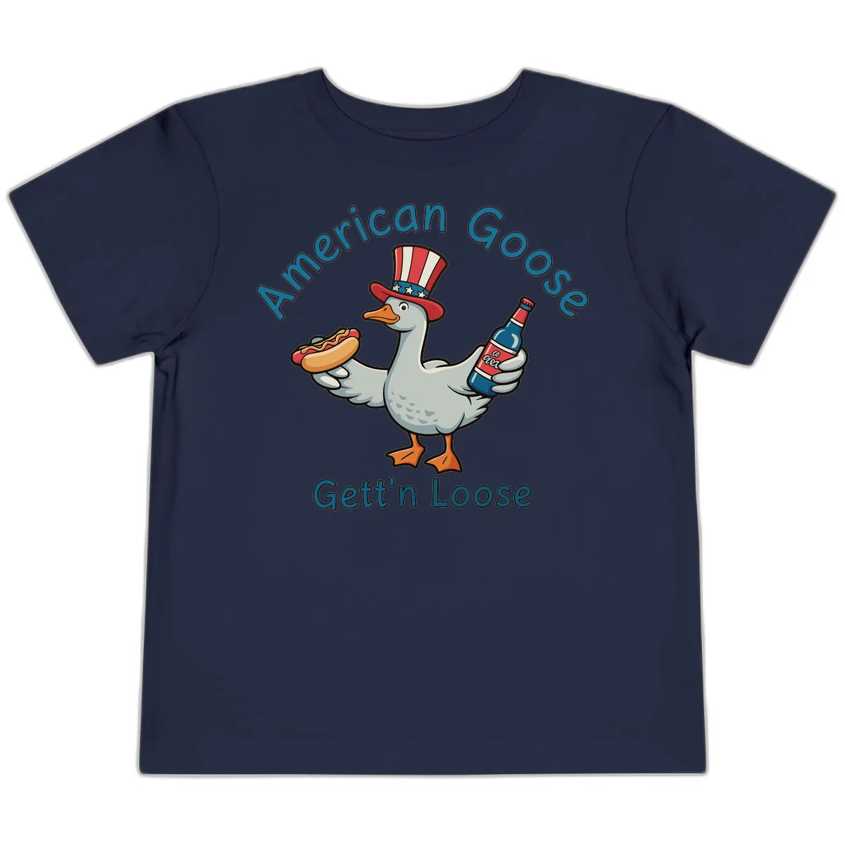 American Goose Gettin' Loose Toddler T-Shirt in Navy