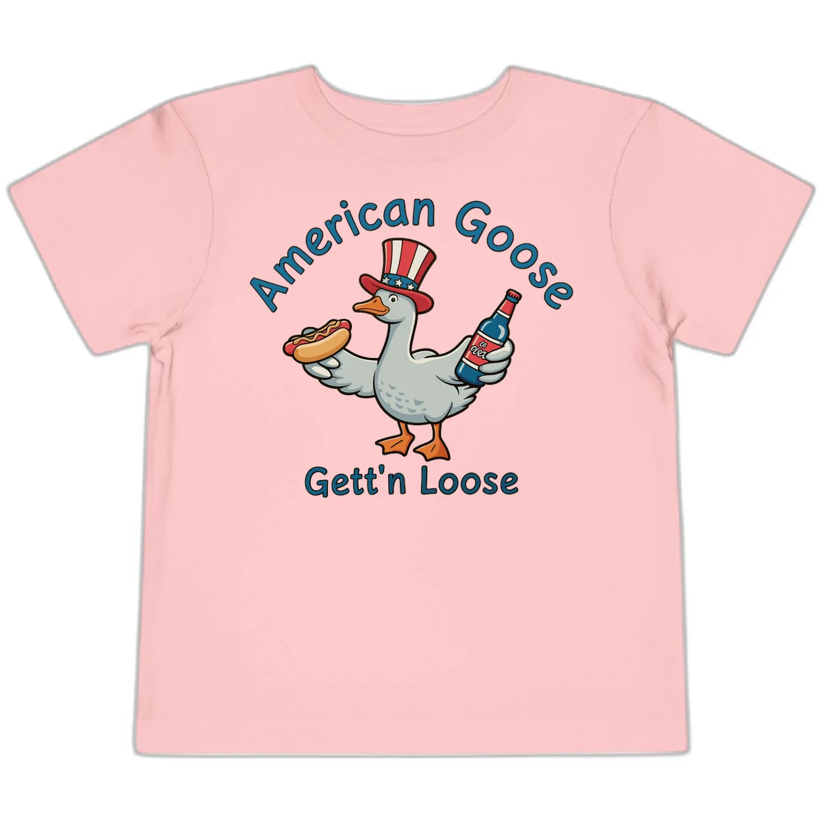 American Goose Gettin' Loose Toddler T-Shirt in Pink