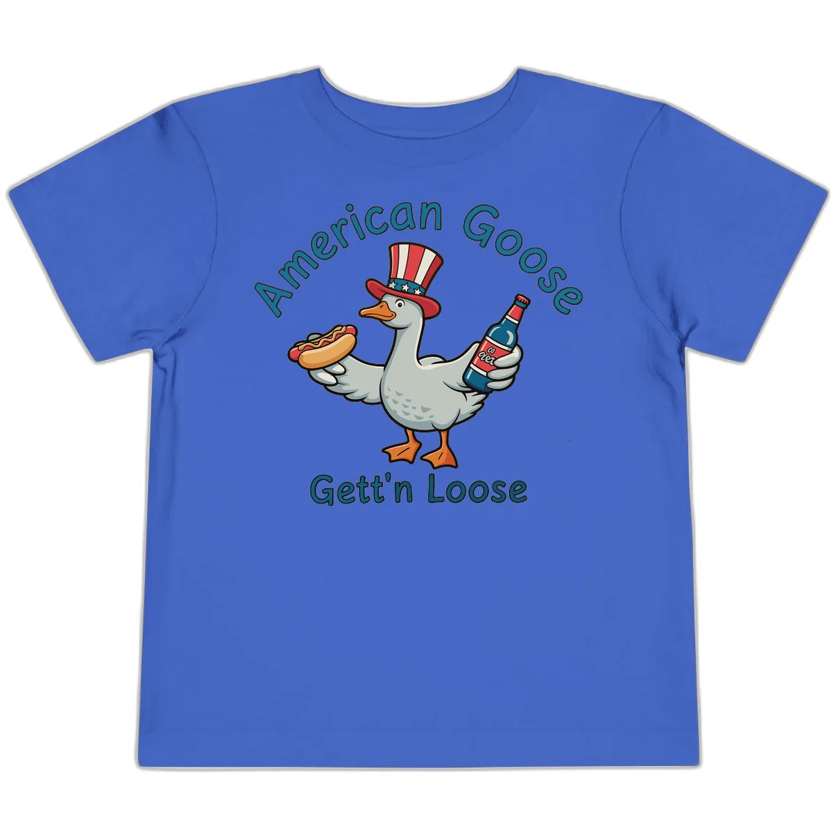 American Goose Gettin' Loose Toddler T-Shirt in True Royal