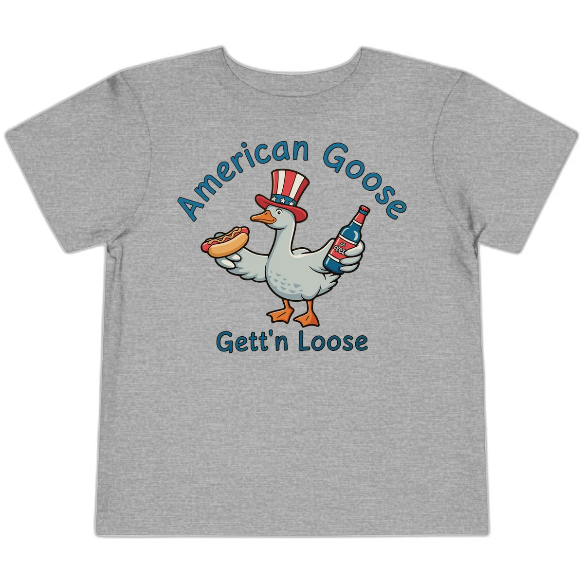 American Goose Gettin' Loose Toddler T-Shirt in Athletic Heather