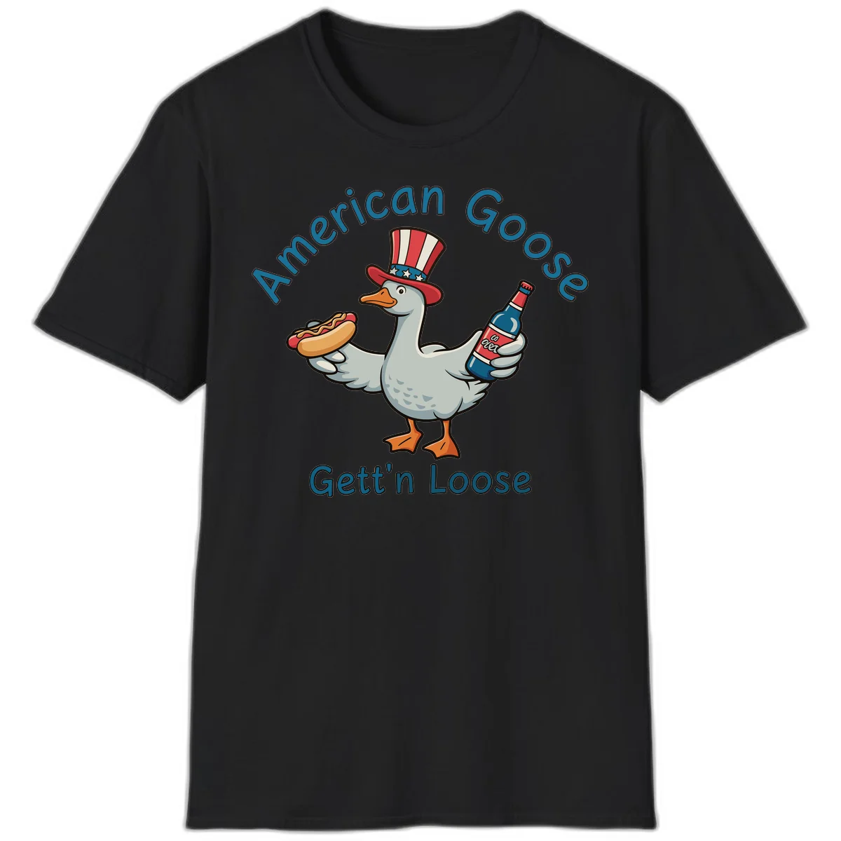 American Goose Gettin' Loose T-Shirt in Black