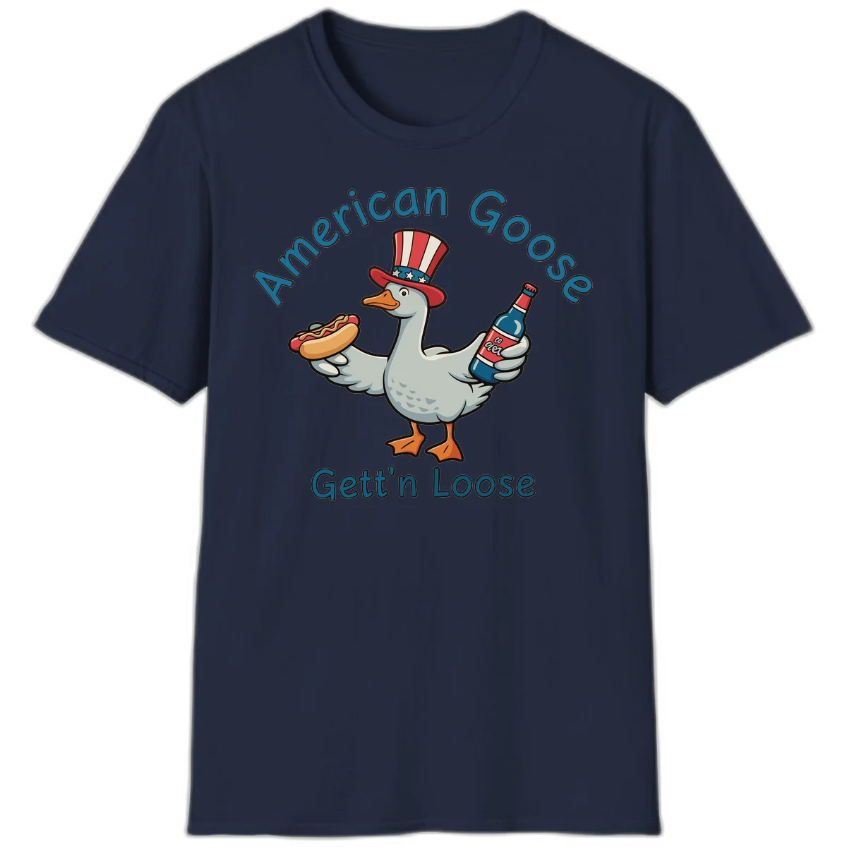 American Goose Gettin' Loose T-Shirt in Navy