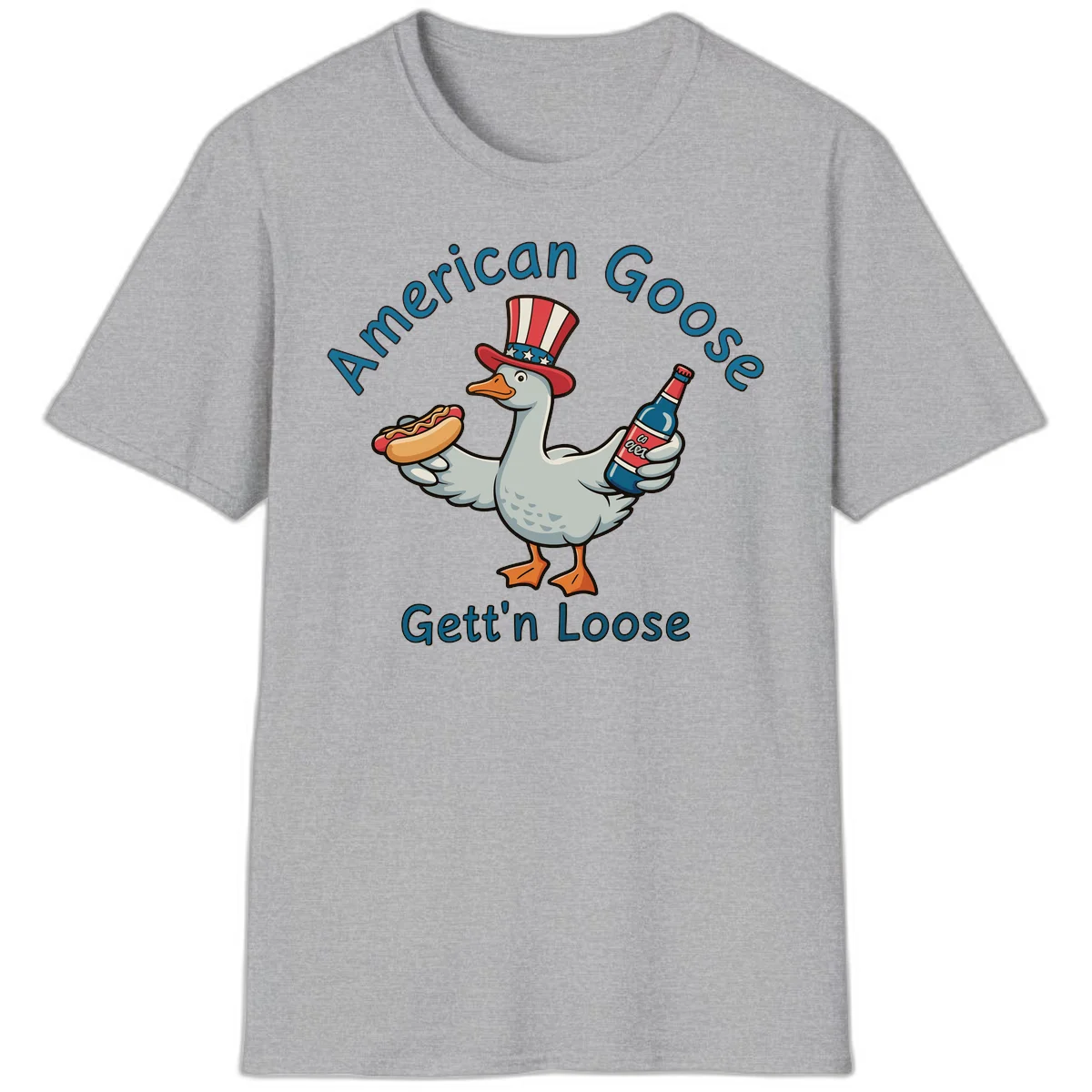American Goose Gettin' Loose T-Shirt in Sport Grey