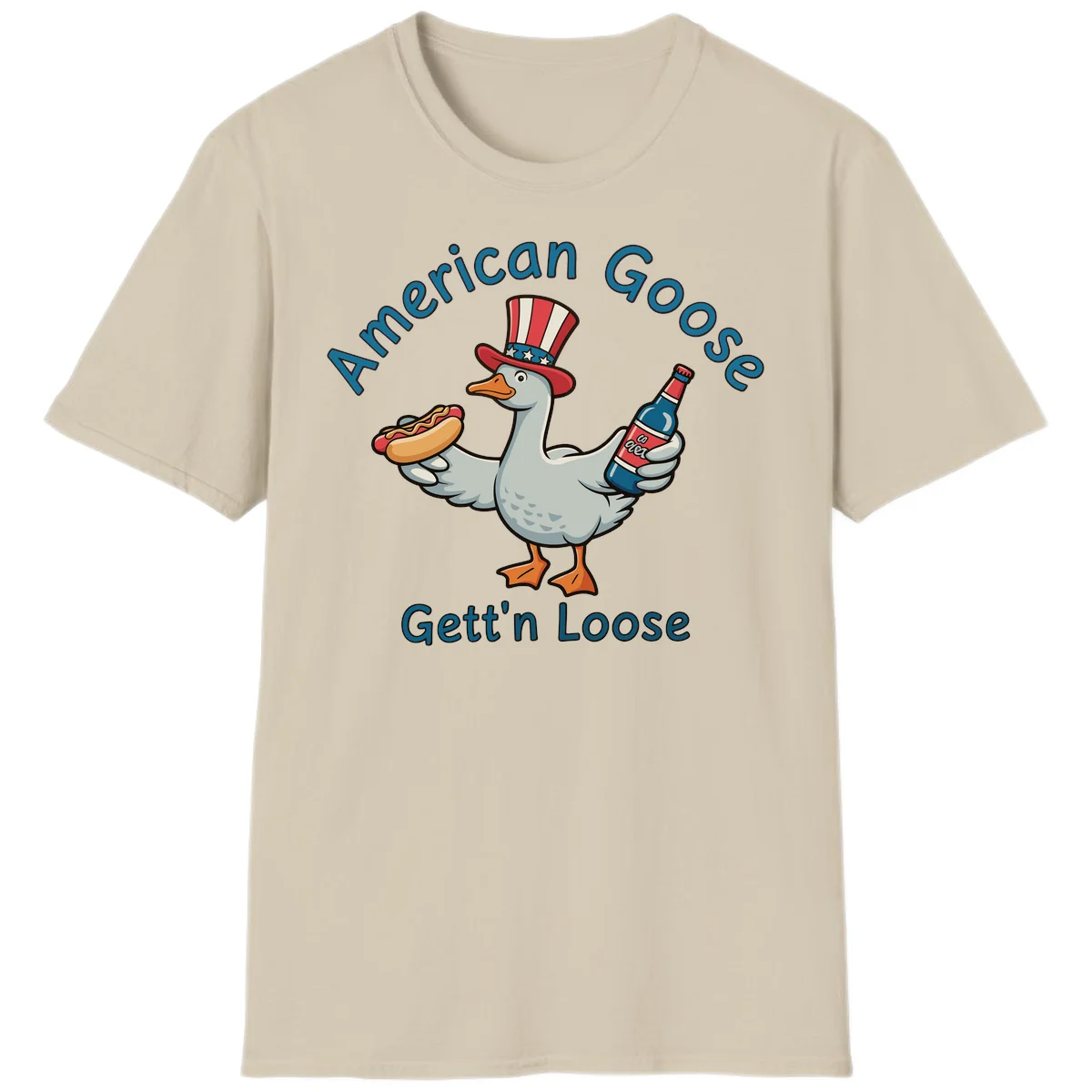 American Goose Gettin' Loose T-Shirt in Sand