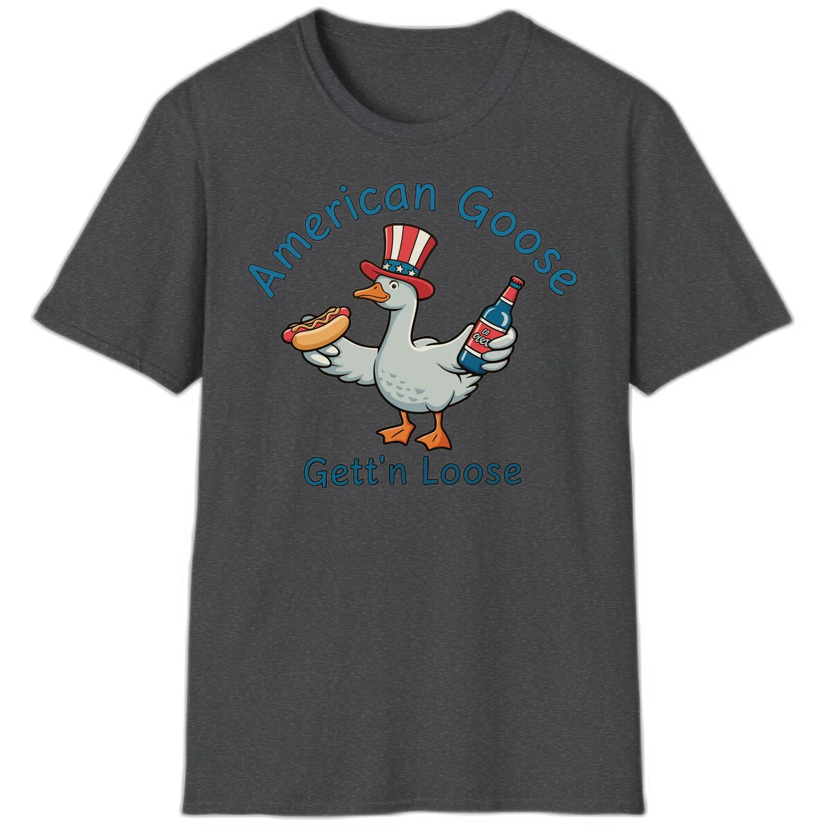 American Goose Gettin' Loose T-Shirt in Dark Heather