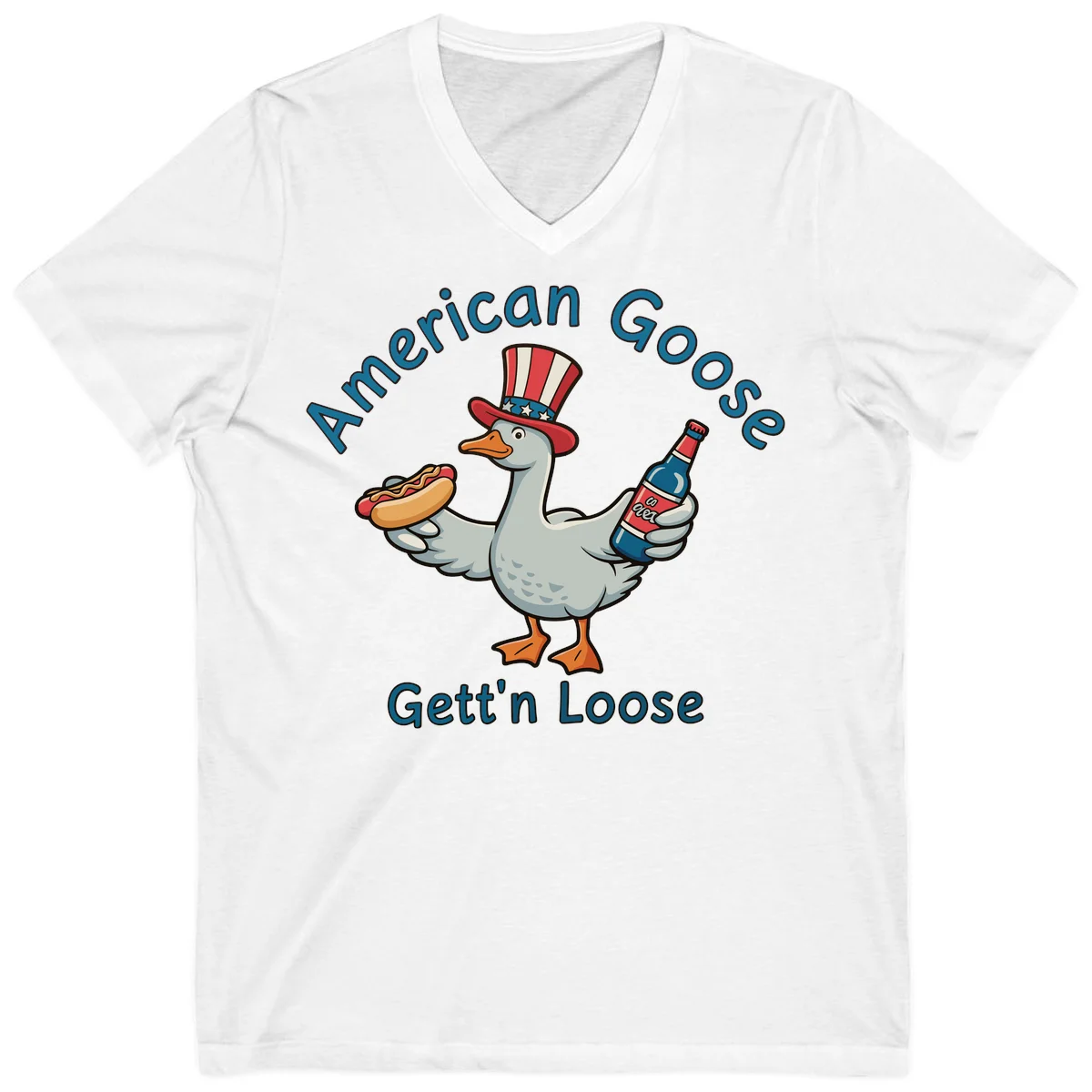American Goose Gettin' Loose V-Neck in White