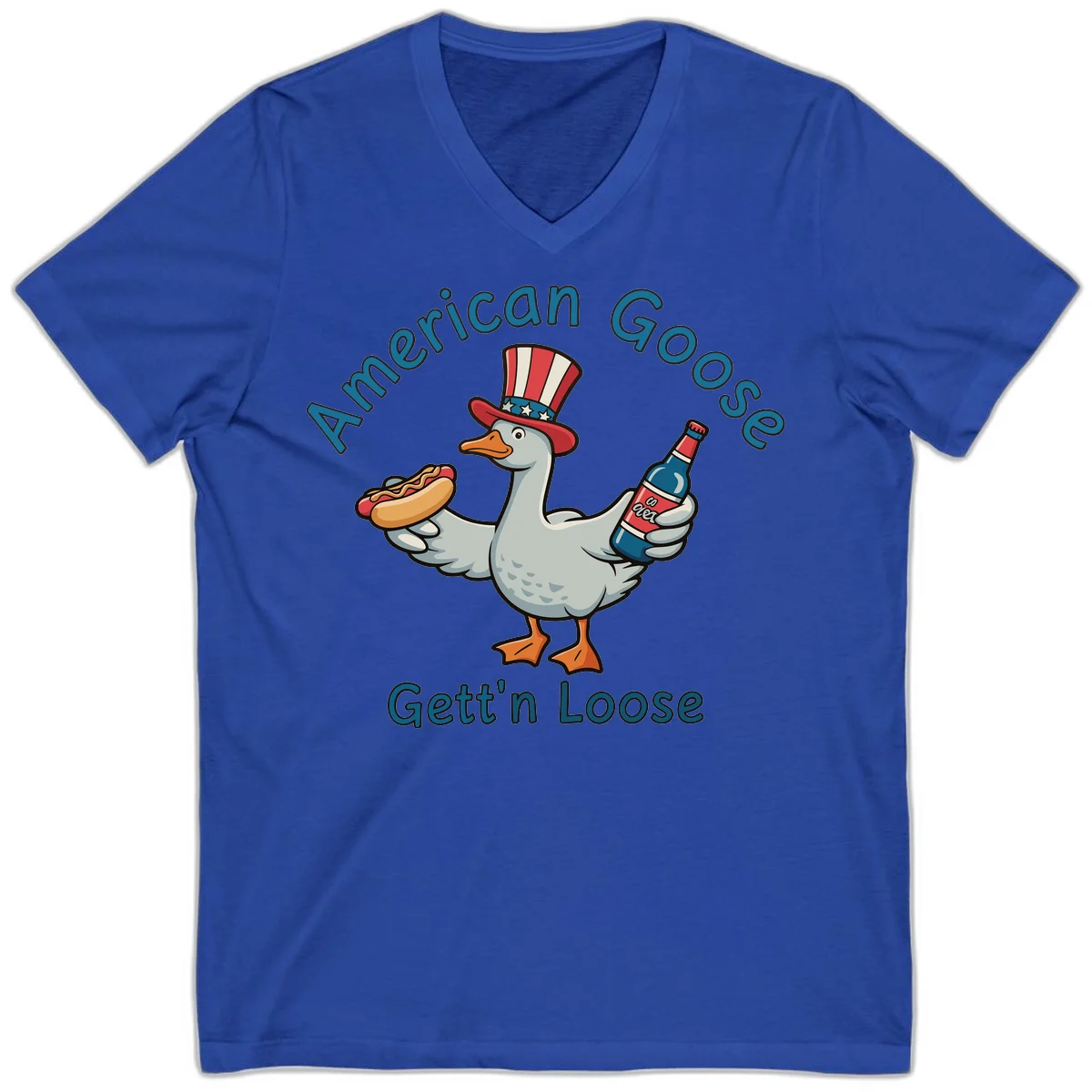 American Goose Gettin' Loose V-Neck in True Royal