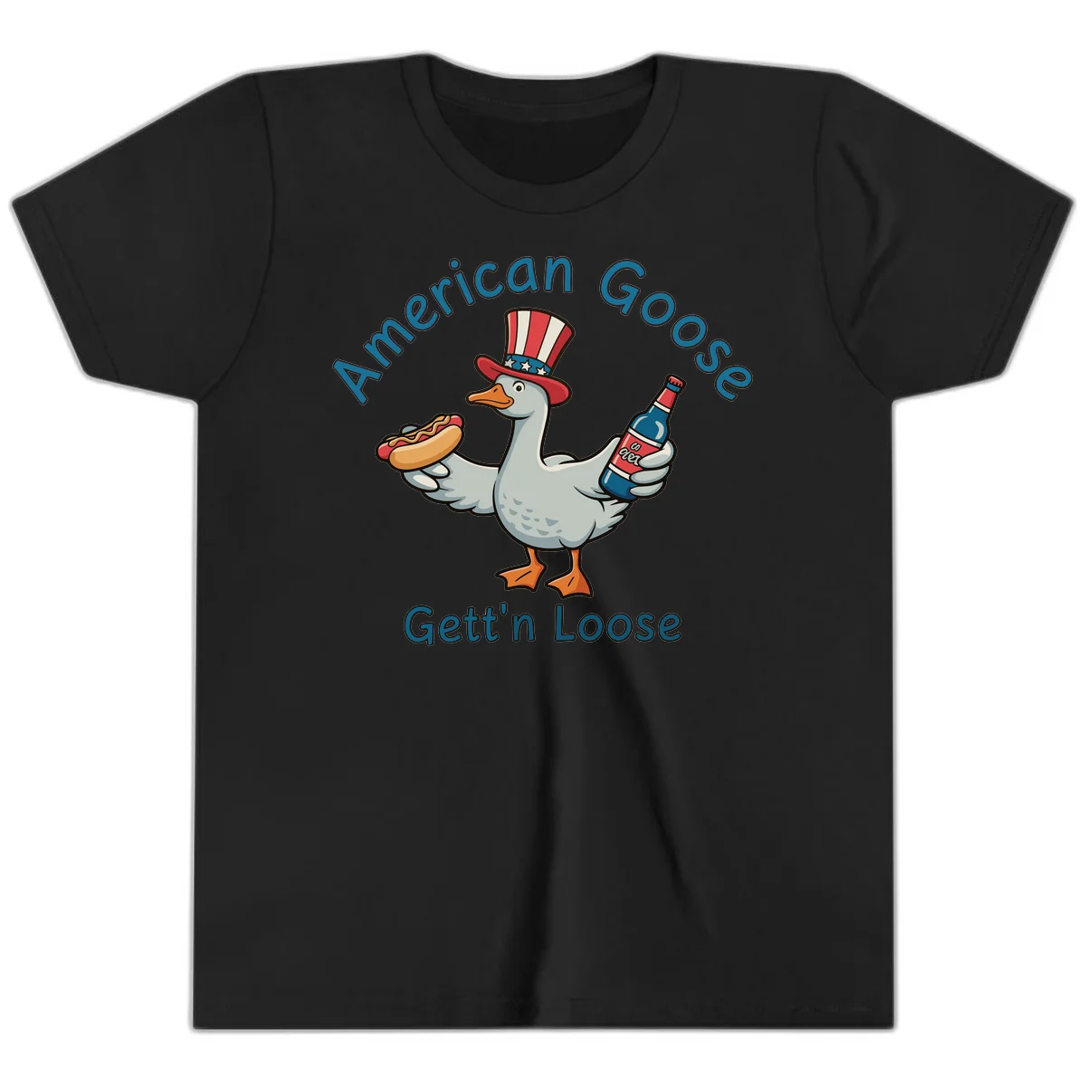 American Goose Gettin' Loose Youth T-Shirt in Black