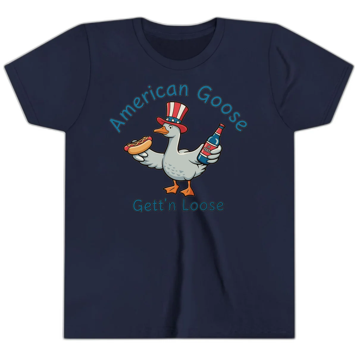 American Goose Gettin' Loose Youth T-Shirt in Navy
