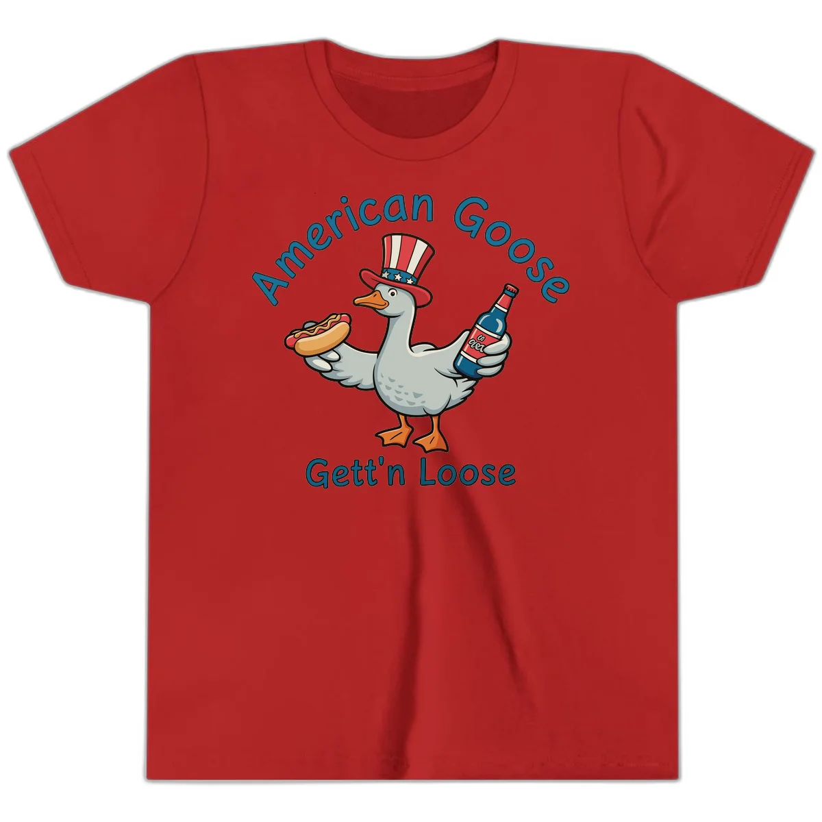 American Goose Gettin' Loose Youth T-Shirt in Red