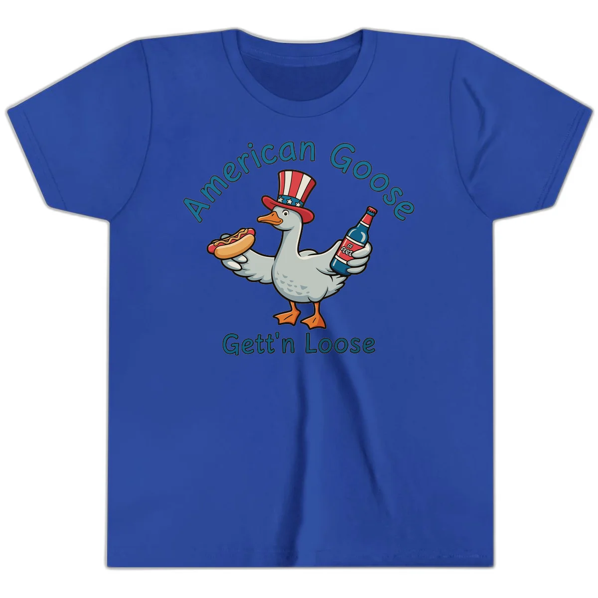 American Goose Gettin' Loose Youth T-Shirt in True Royal