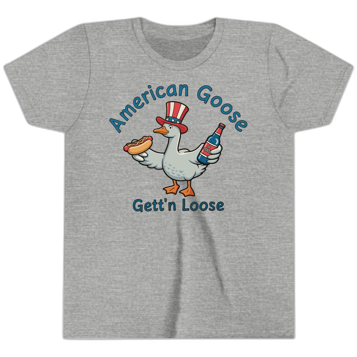 American Goose Gettin' Loose Youth T-Shirt in Athletic Heather