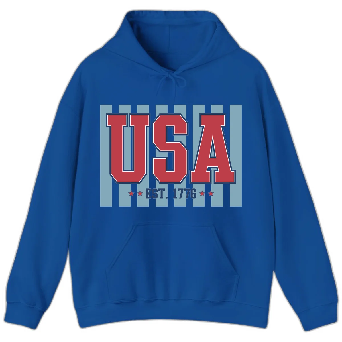 USA 1776 Founding Year Hoodie in Royal