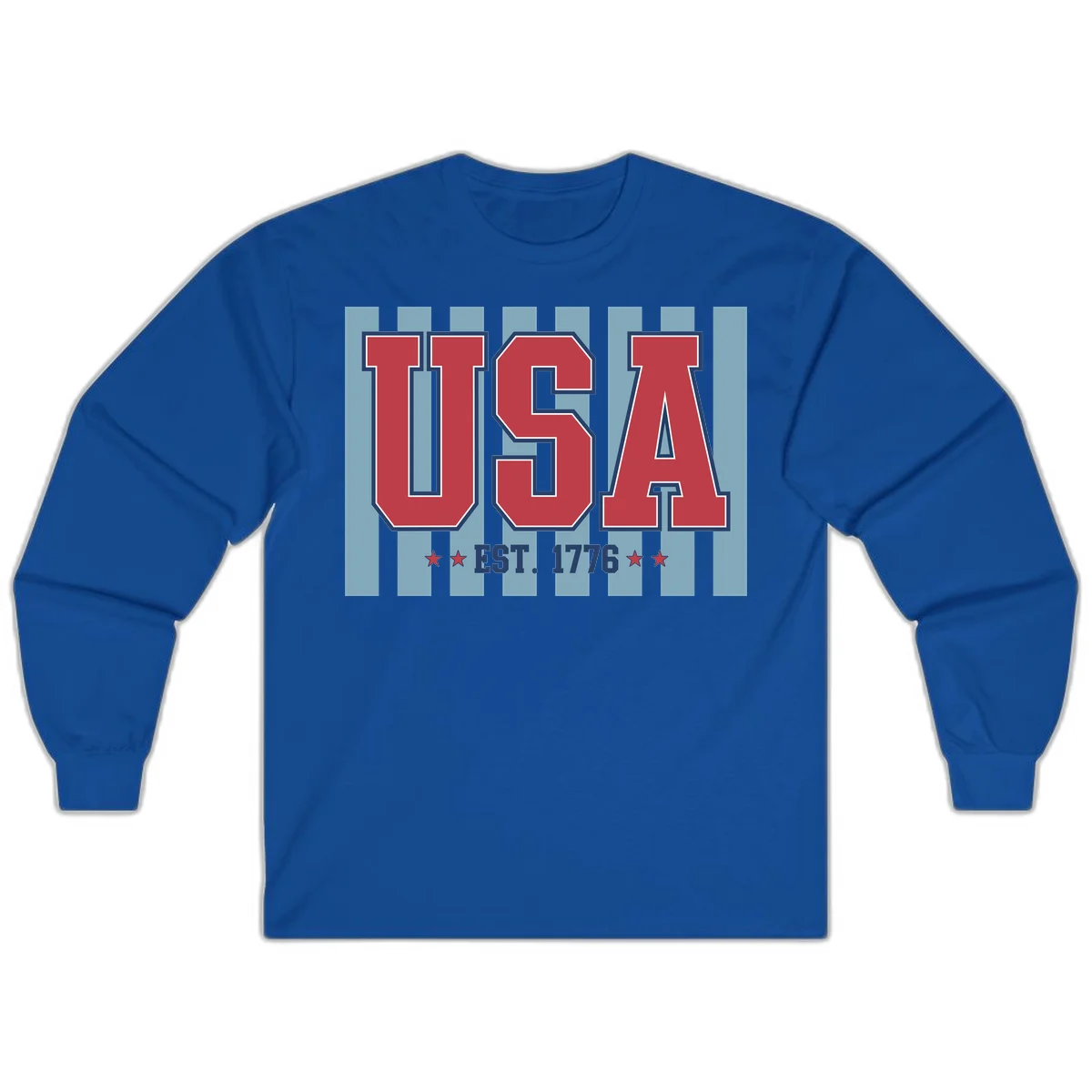 USA 1776 Founding Year Long Sleeve in Royal