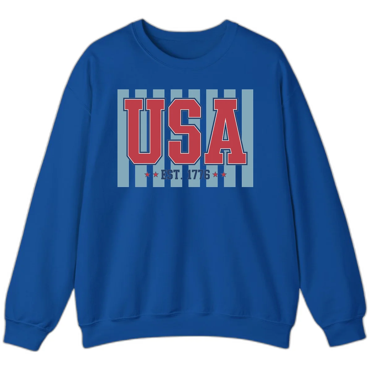 USA 1776 Founding Year Sweatshirt in Royal