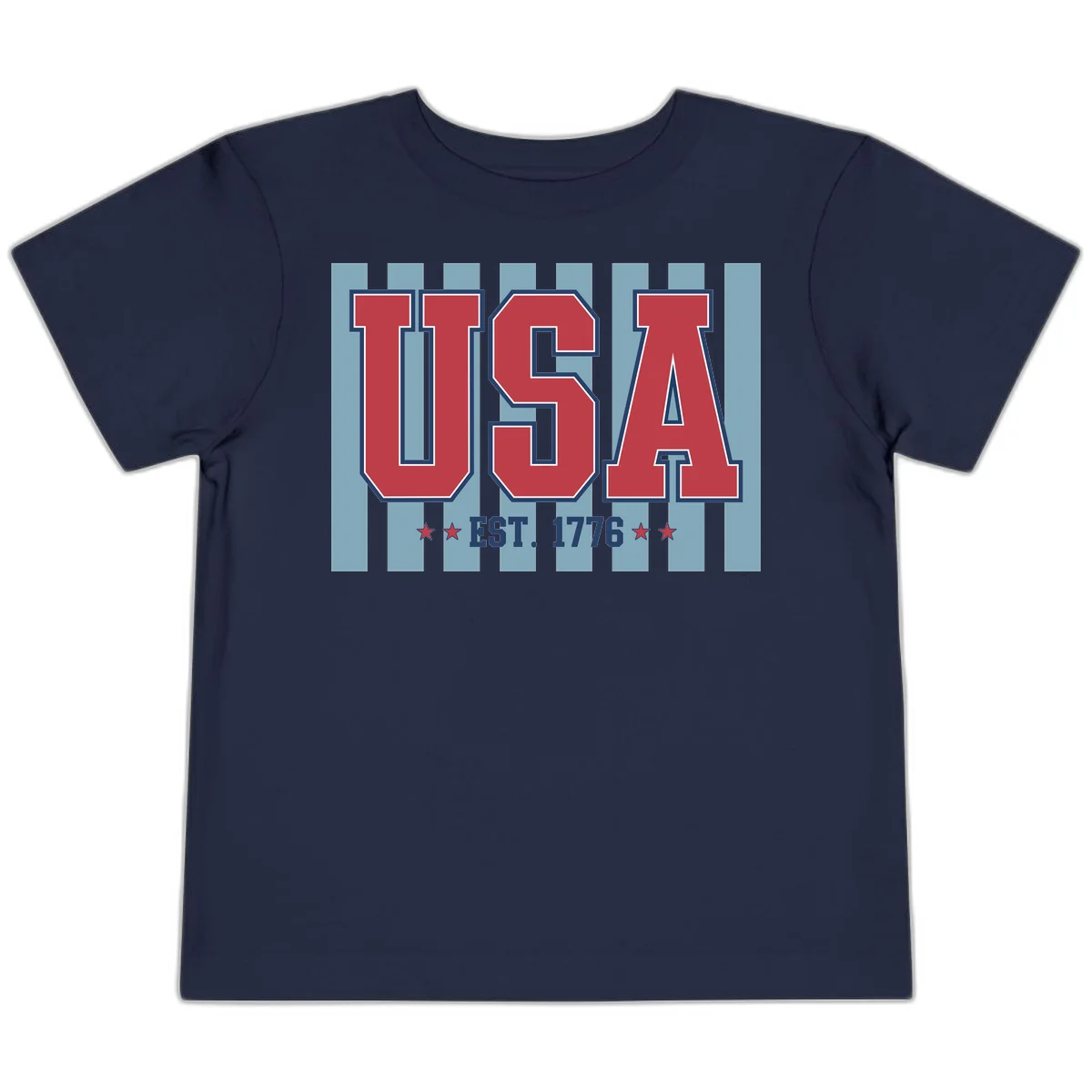 USA 1776 Founding Year Toddler T-Shirt in Navy