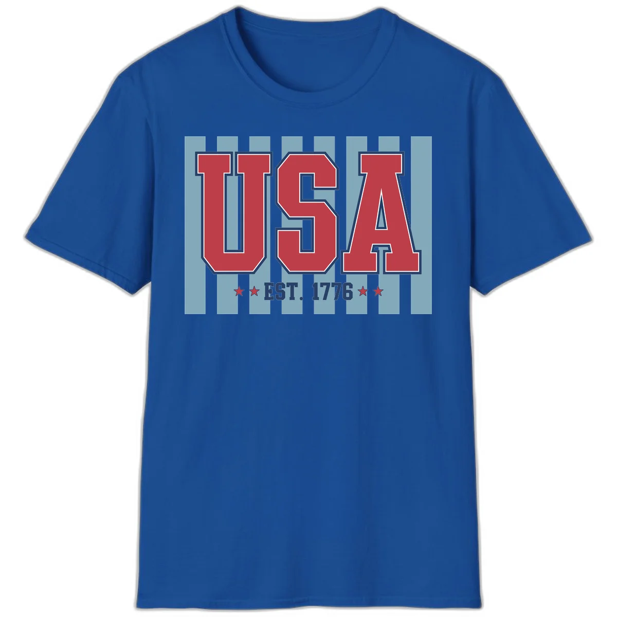 USA 1776 Founding Year T-Shirt in Royal