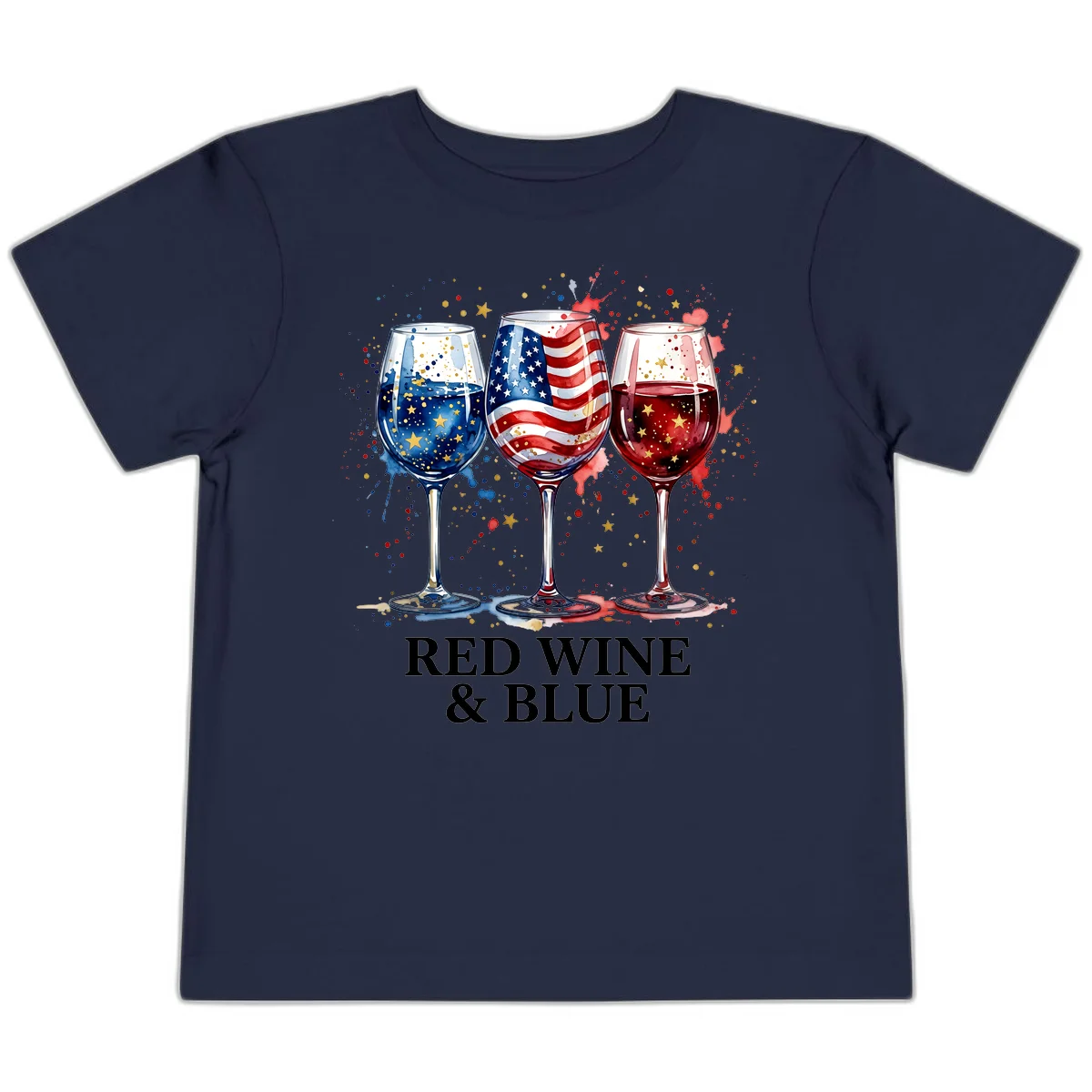 Red Wine and Blue Toddler T-Shirt in Navy