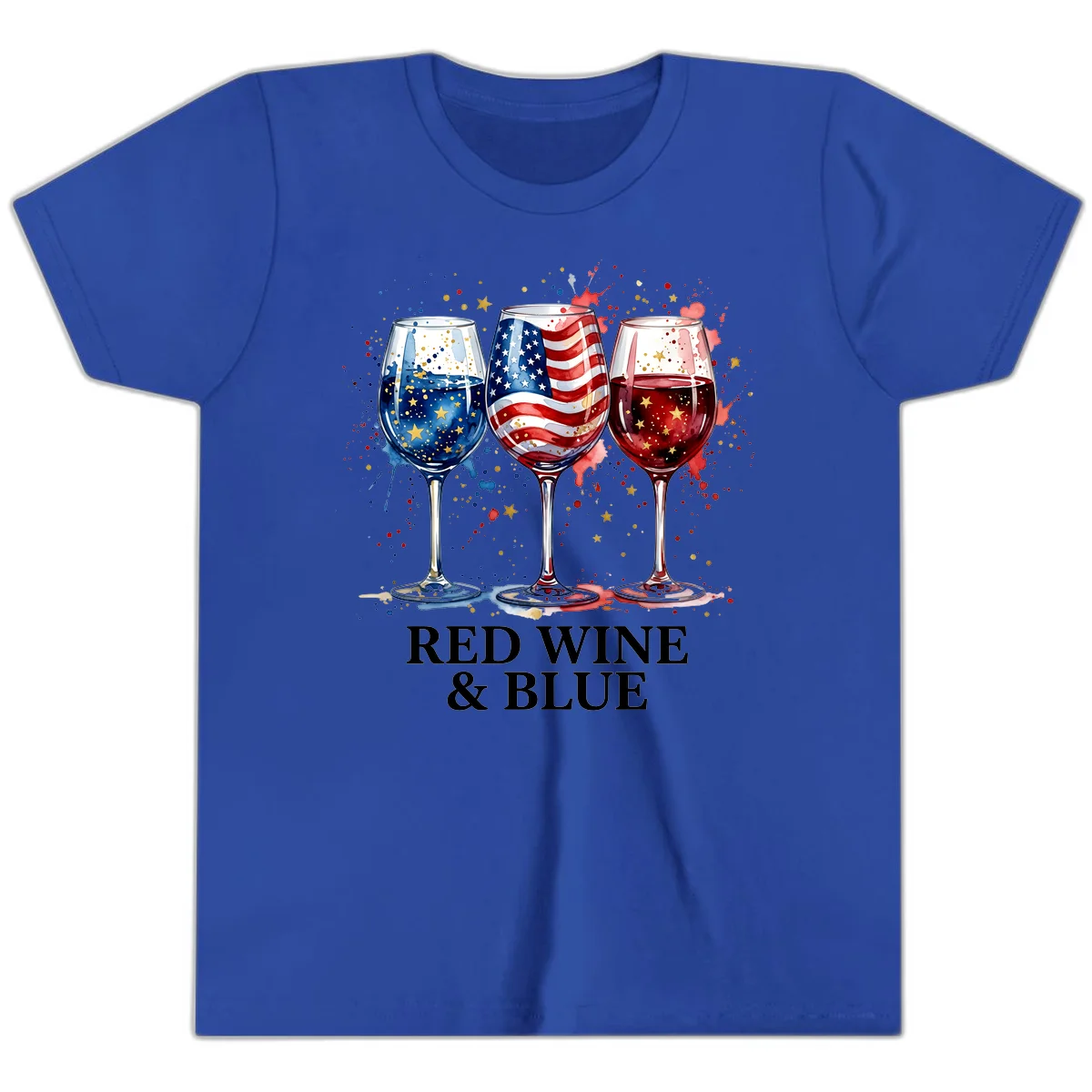Red Wine and Blue Youth T-Shirt in True Royal