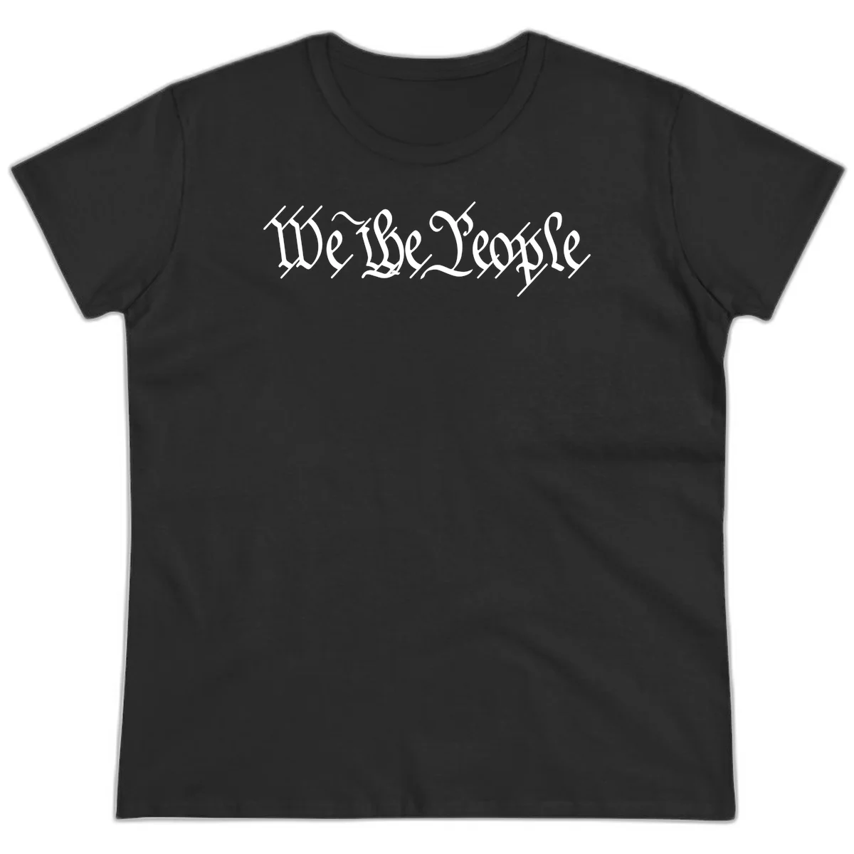 We The People Semiquincentennial Ladies Tee in Black