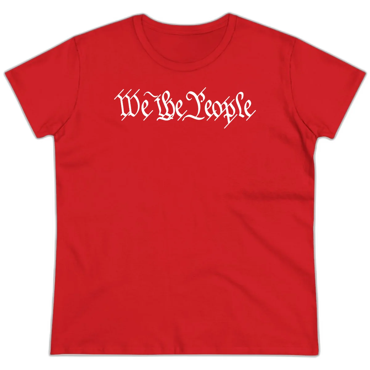 We The People Semiquincentennial Ladies Tee in Red