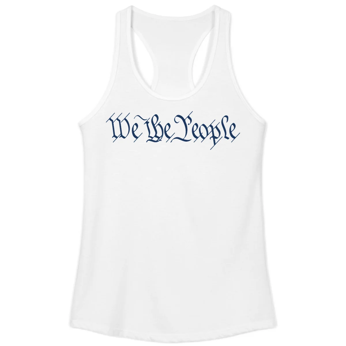 We The People Semiquincentennial Ladies Tank in White